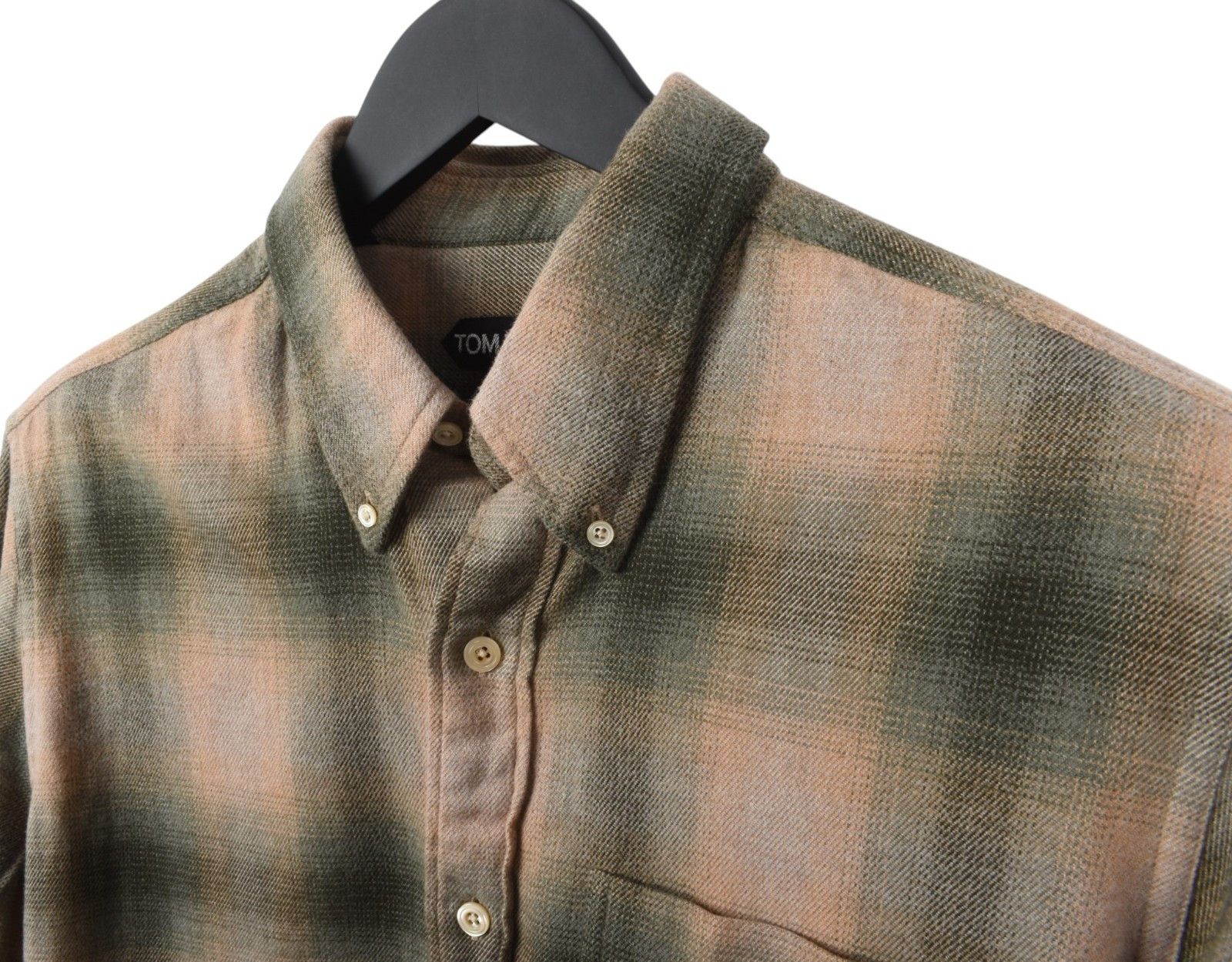 Tom Ford Tom Ford check plaid thick men flannel shirt 40-M/L, S2087 Size US M / EU 48-50 / 2 - 4 Thumbnail