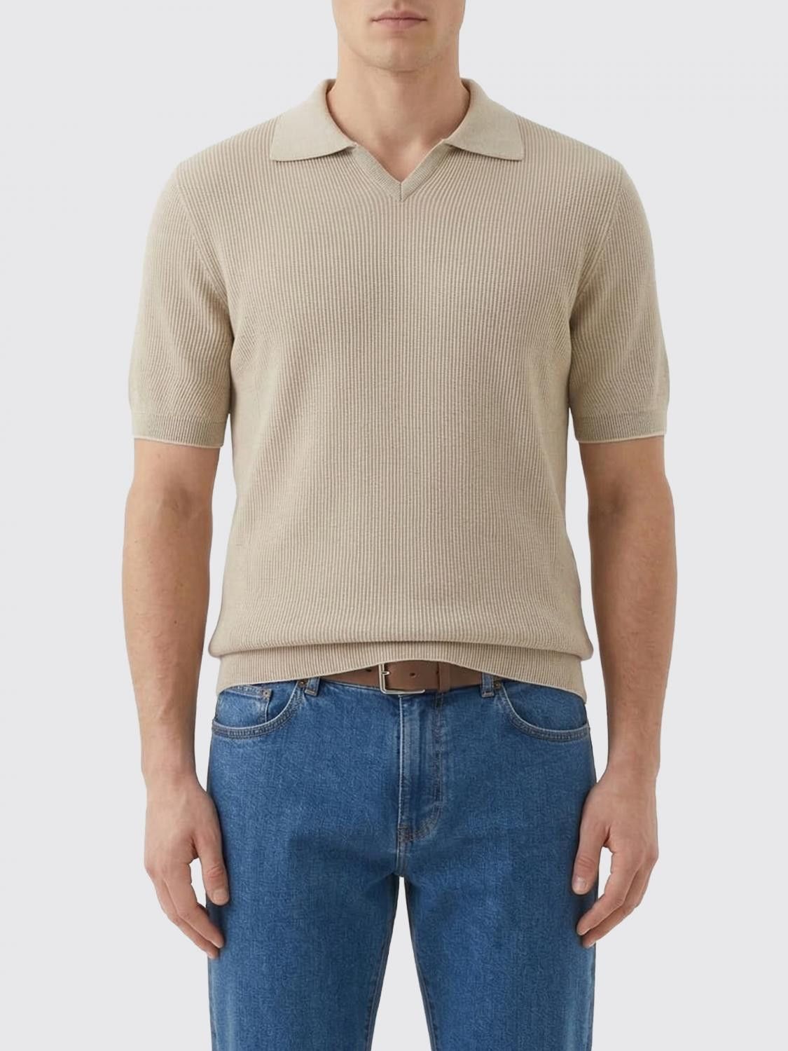 Brunello Cucinelli Brunello Cucinelli Sweater Men Natural Size US L / EU 52-54 / 3 - 1 Thumbnail