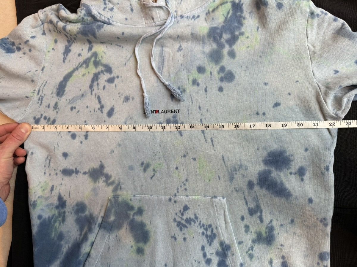 Saint Laurent Paris SS19 Saint Laurent rive gauche logo tie dye blue hoodie S Size US S / EU 44-46 / 1 - 3 Thumbnail