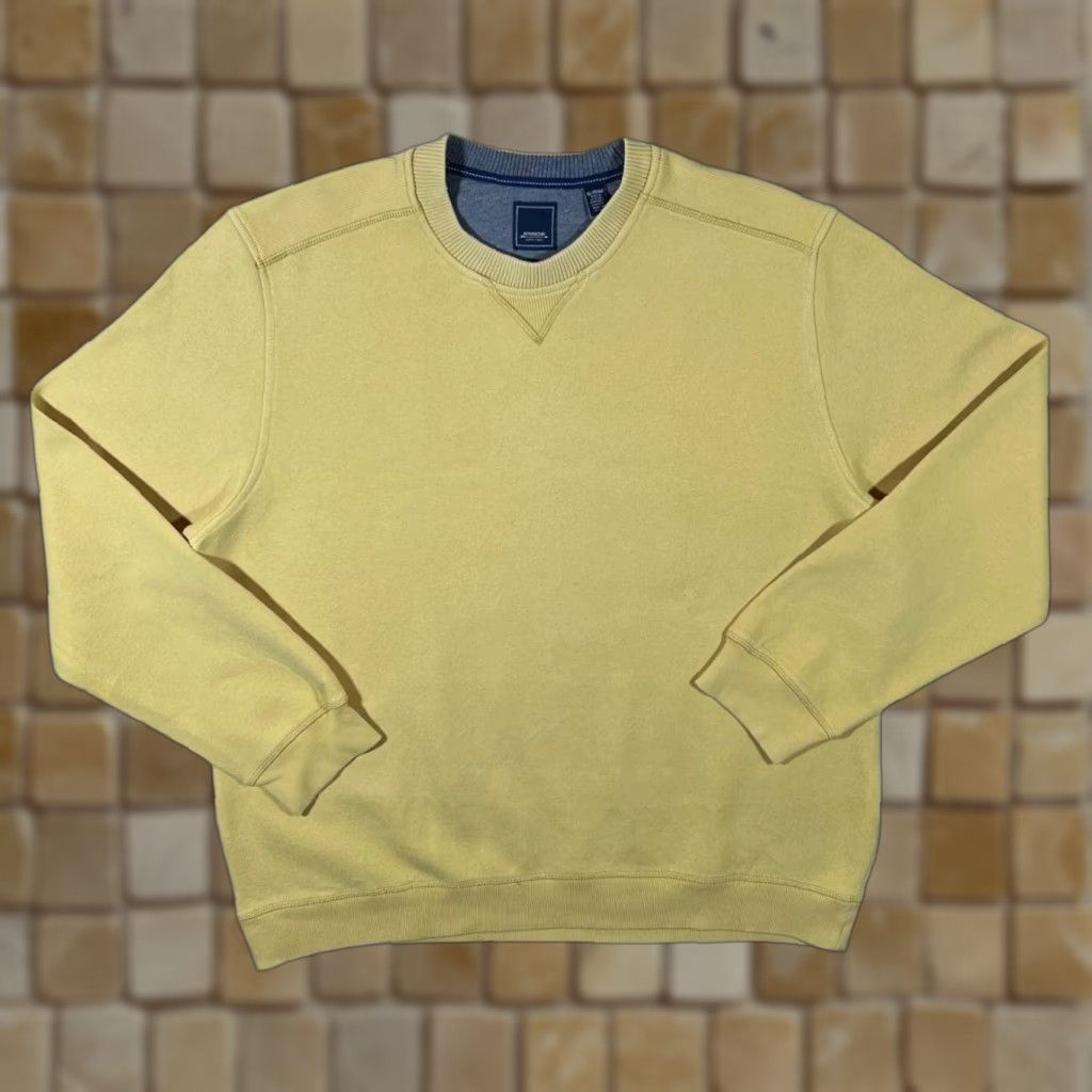 Arrow Arrow USA Classic Basic Blank Essential Crewneck Sweatshirt XL Yellow. Size US XL / EU 56 / 4 - 1 Thumbnail