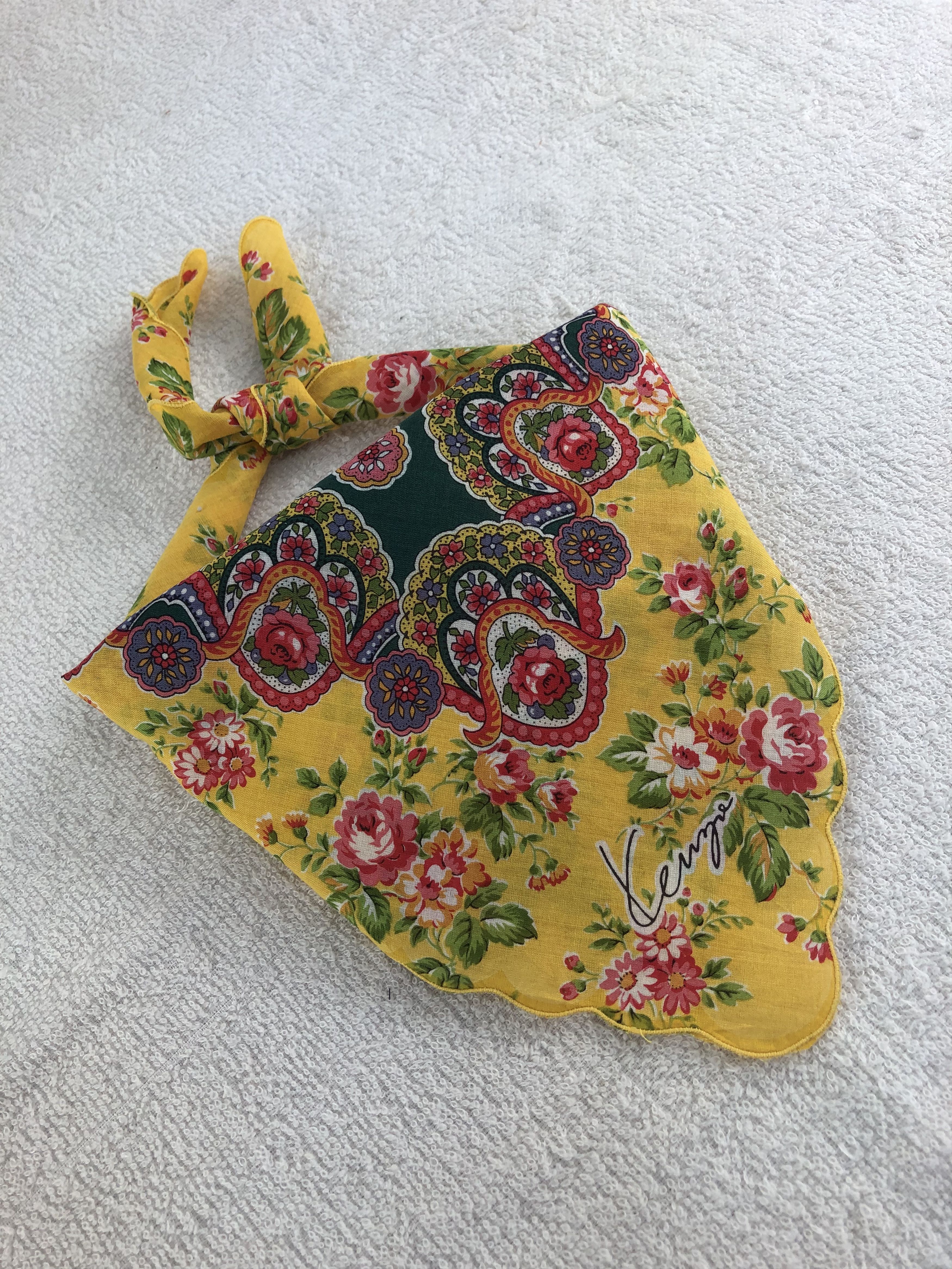 Kenzo Kenzo Paislee Handkerchief / Bandana / Neckerchief C102 Size ONE SIZE - 1 Thumbnail