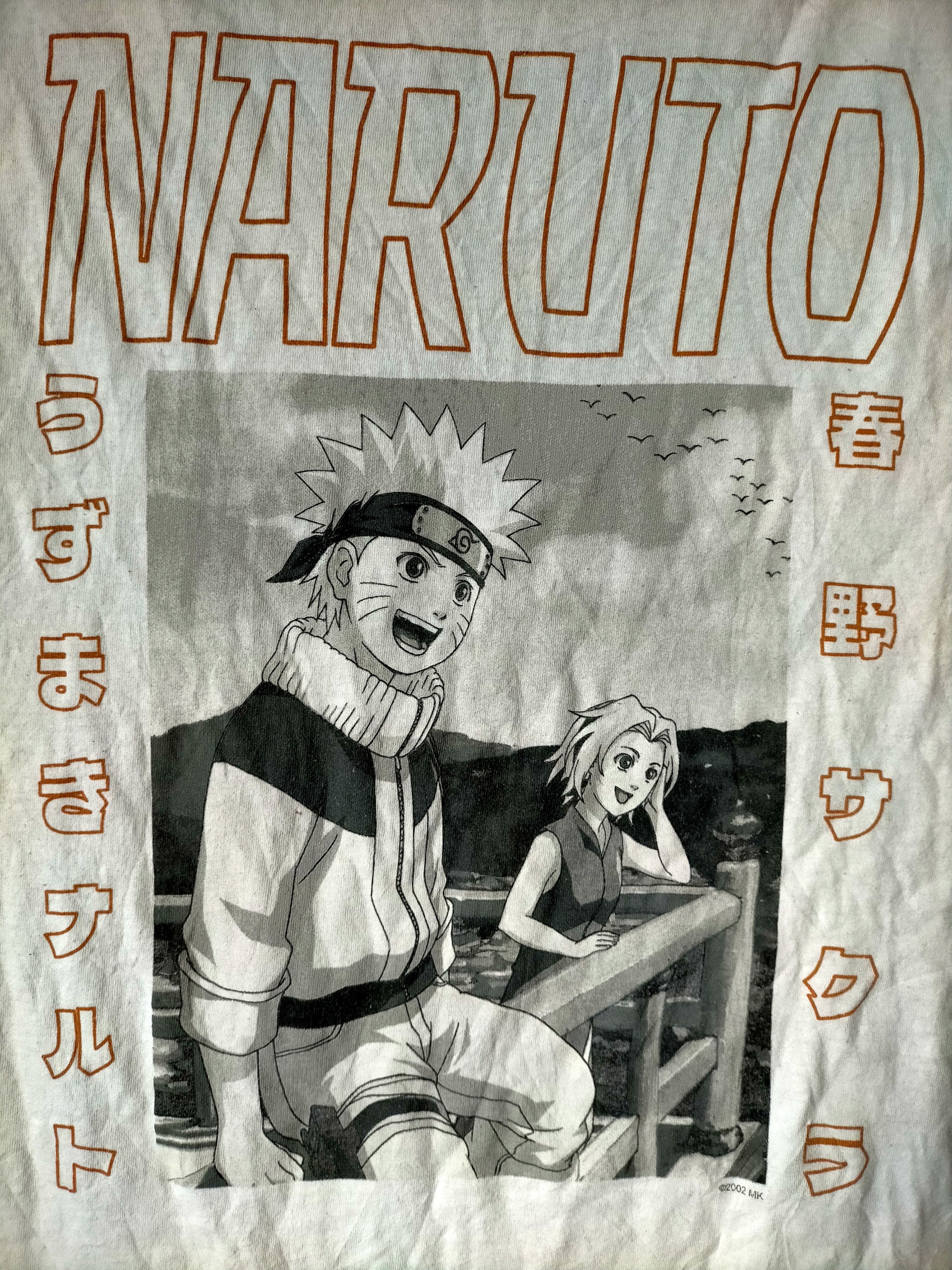 Anime Vintage Naruto 2002 White Tee XL Size US XL / EU 56 / 4 - 1 Thumbnail