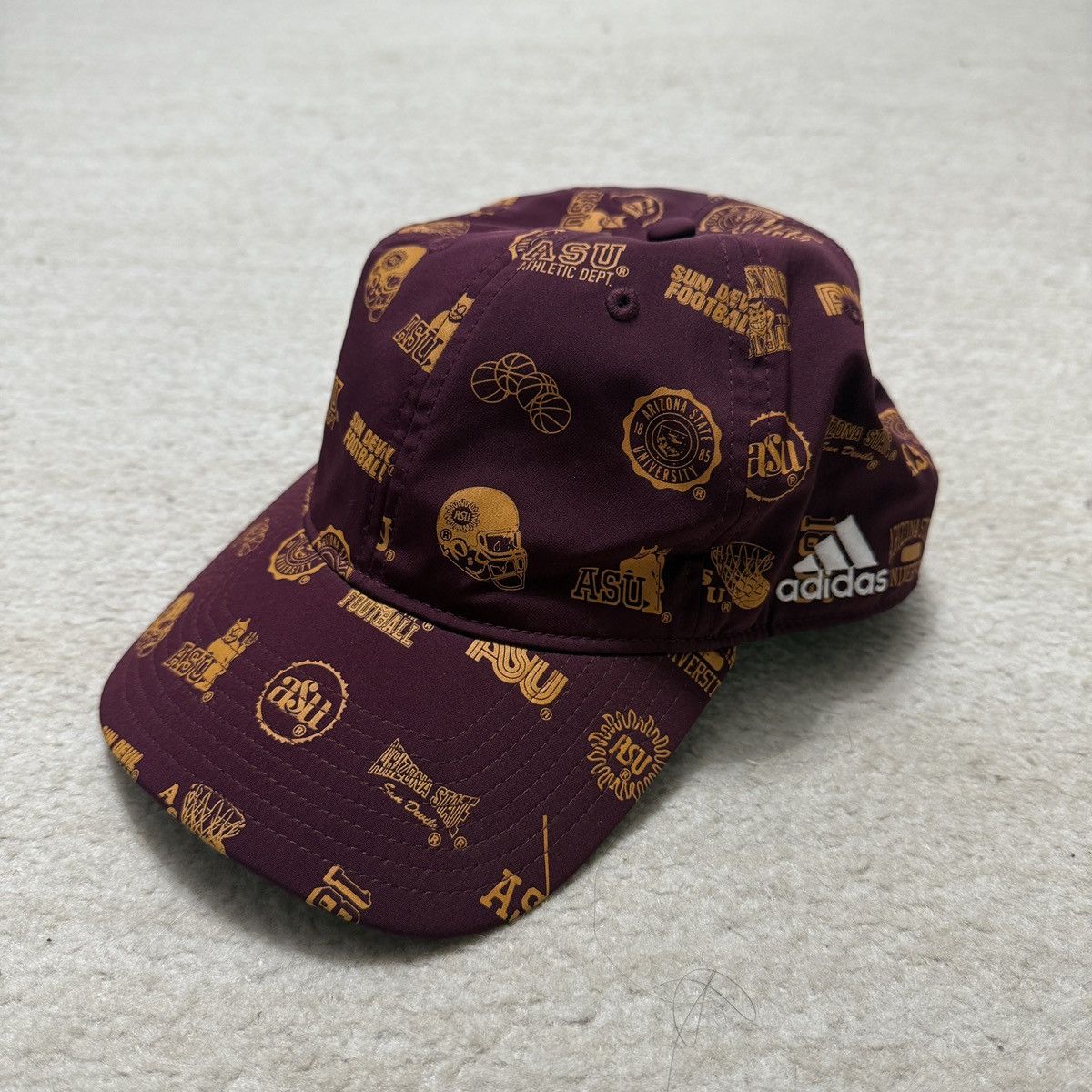 Adidas SAMPLE Adidas Arizona State Sun Devils ASU Hat Unreleased Size ONE SIZE - 1 Thumbnail