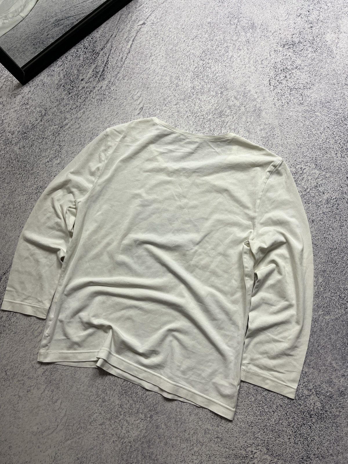 Escada Escada Women’s Hearth Big Logo Longsleeve White Shirt Size M / US 6-8 / IT 42-44 - 6 Thumbnail