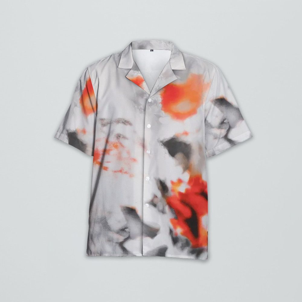 Designer Abstract-Pattern Cotton Shirt Size US M / EU 48-50 / 2 - 1 Thumbnail