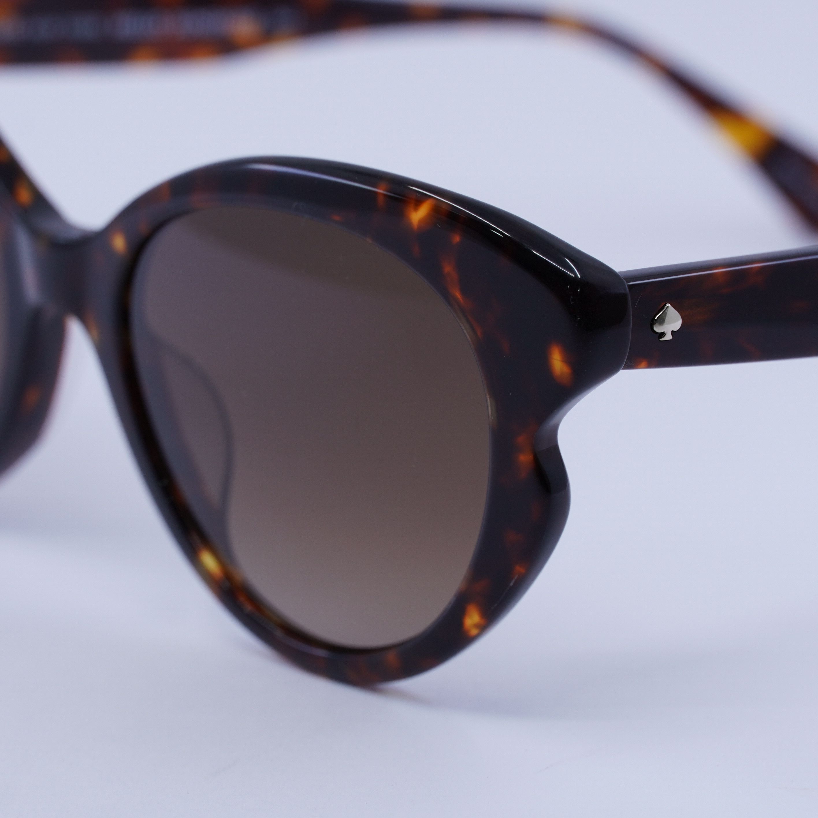 Kate Spade Kate Spade ELINA/G/S 0086 HA Sunglasses Havana Cat Eye Frame Size ONE SIZE - 7 Thumbnail