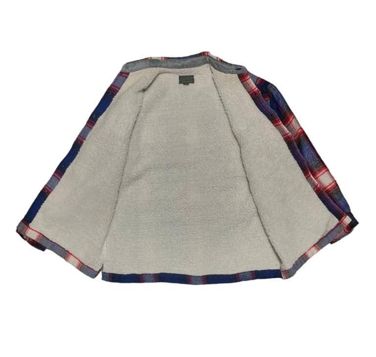 Japanese Brand Vintage 80s Tom Short Plaid Wool Flannel Shirt Jacket Size US L / EU 52-54 / 3 - 4 Thumbnail