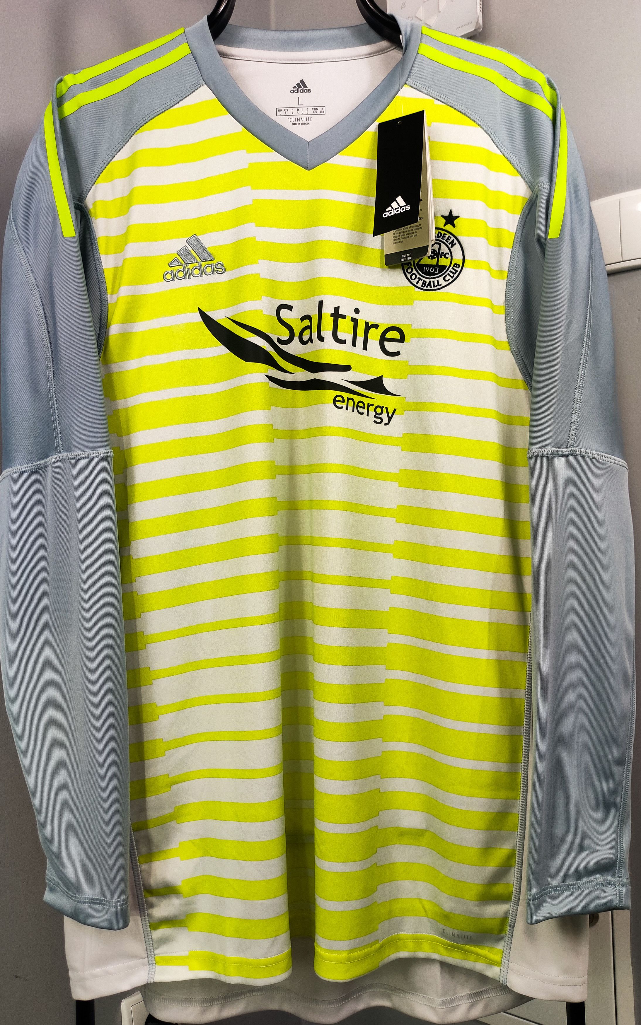 Adidas BNWT Aberdeen 2017 2018 Nike Goalkeeper Longsleeve Scotland Size US L / EU 52-54 / 3 - 1 Thumbnail
