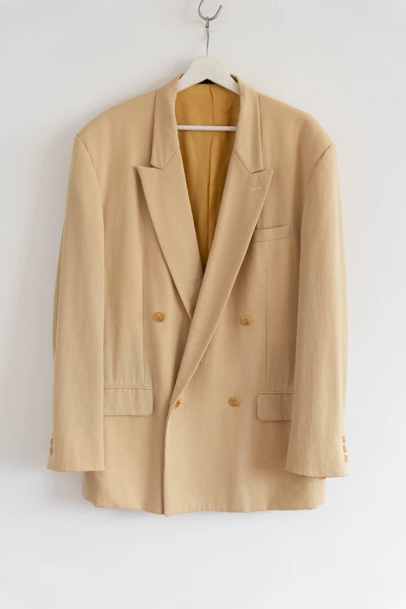 Yohji Yamamoto size s 92aw minimalist canary blazer 2502-N