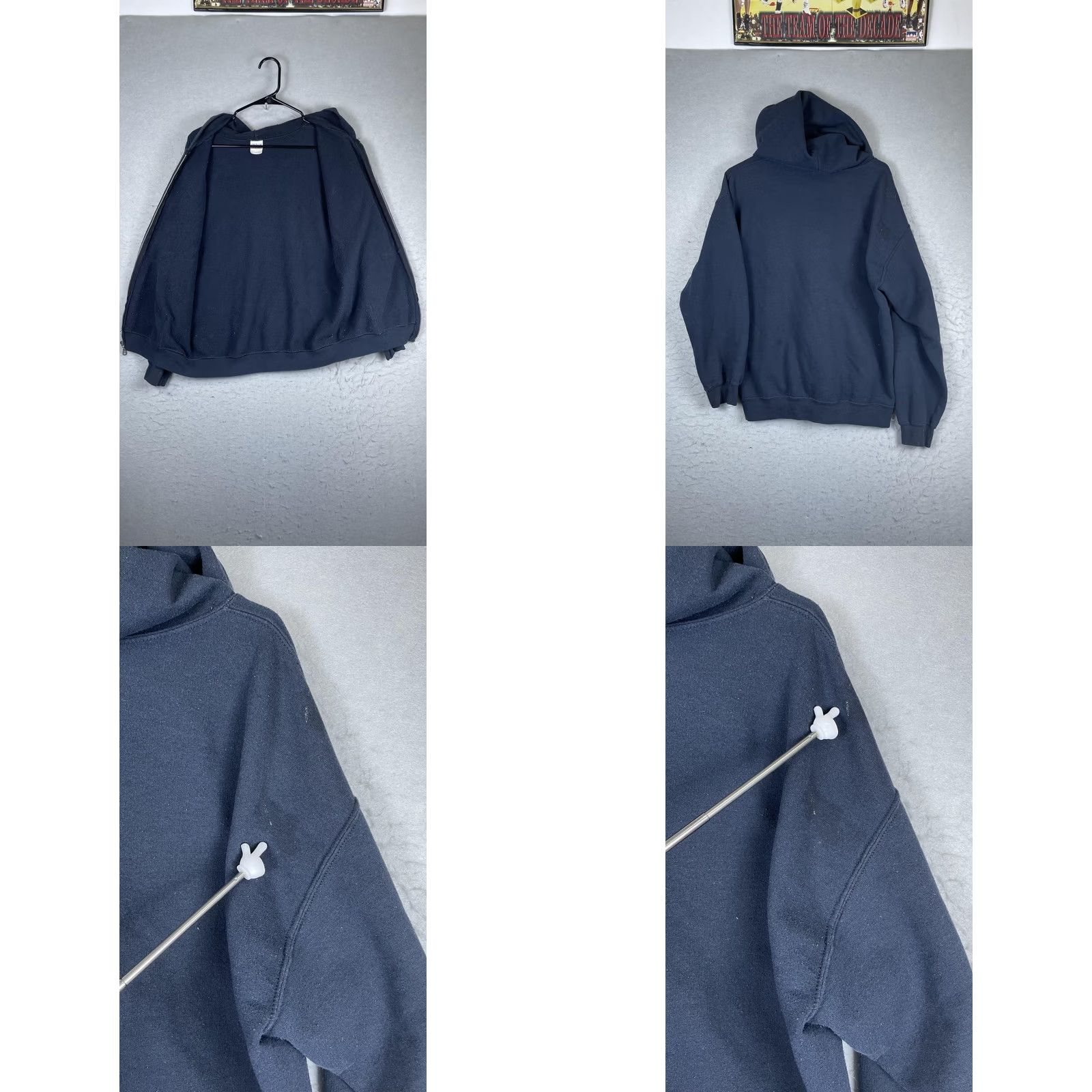 Gildan Gildan Hoodie Mens M Blue Full Zip Fleece Graphic Skull Boombox Crew Neck Pockets Heavyweight - Mens, Graphic Print, Winter, 90s Music Theme Size US M / EU 48-50 / 2 - 8 Thumbnail