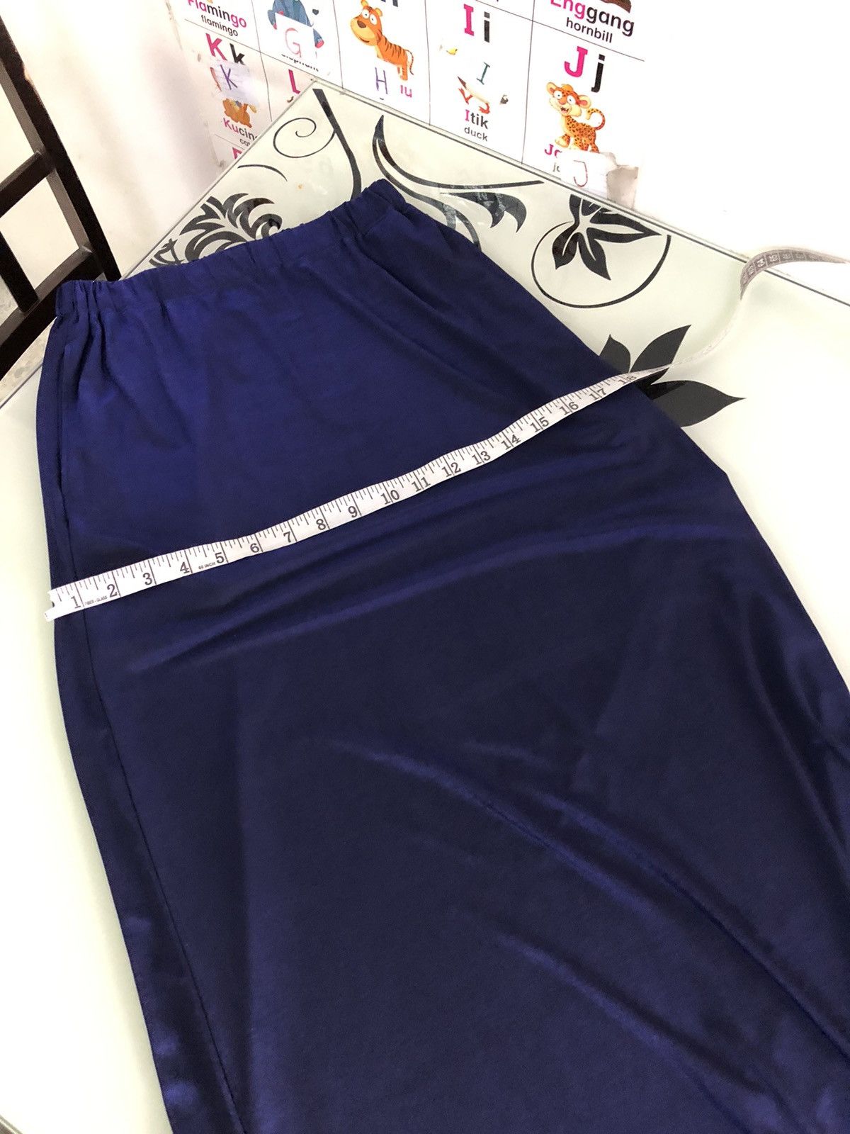 Pleats Please Issey Miyake ✨Vintage Issey Miyake Shiny Blue Stretchable Midi Skirt Size 25" / US 0 / IT 36 - 19 Thumbnail