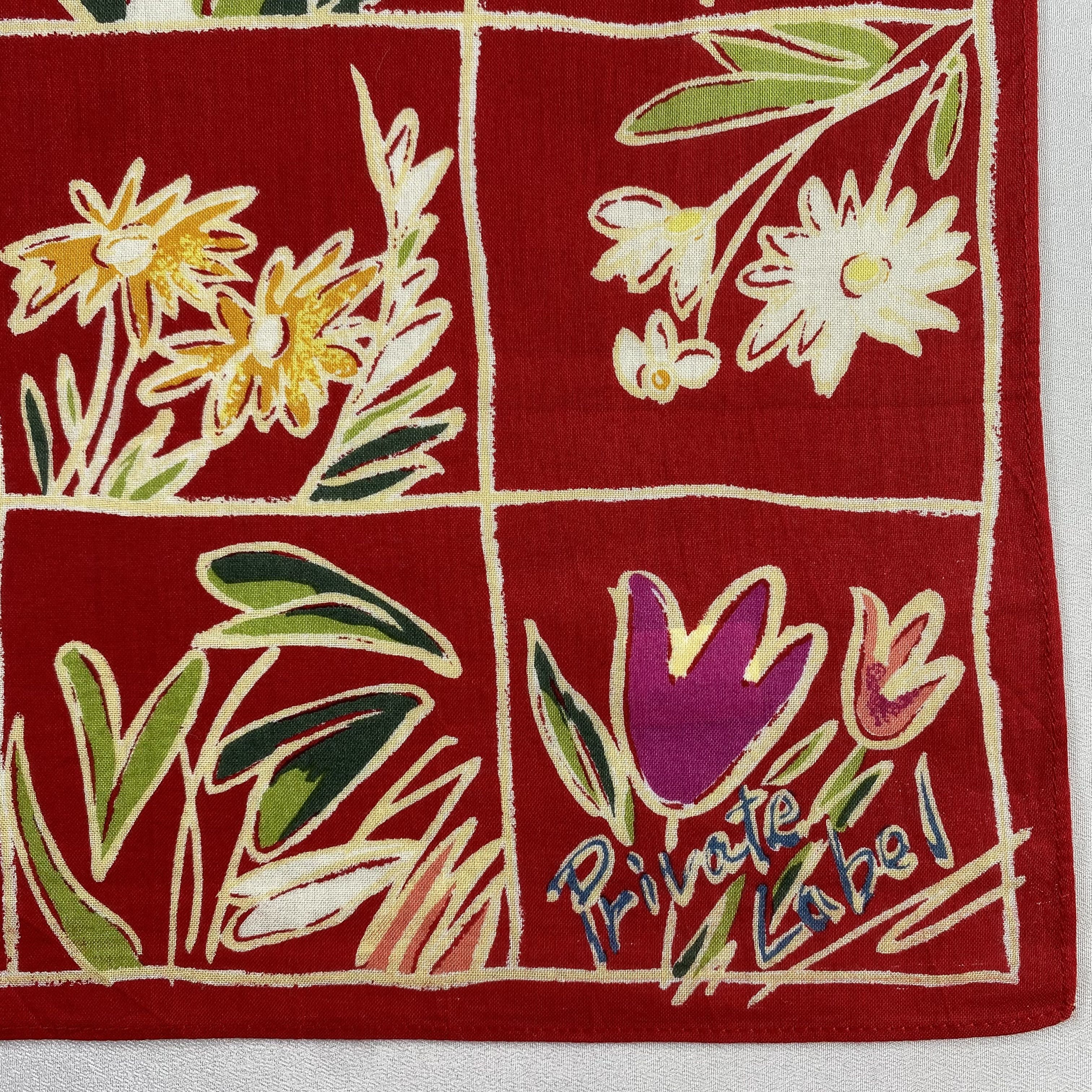 Vintage Private Label Handkerchief / Neckerchief / Bandana-P656 Size ONE SIZE - 3 Thumbnail