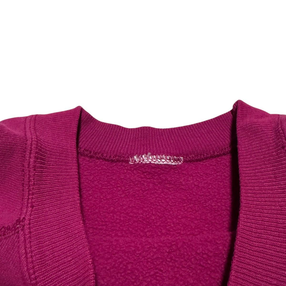Vintage Vintage 90s Wine/Purple Blank Sweatshirt Women's Boxy XL Size XL / US 12-14 / IT 48-50 - 3 Thumbnail