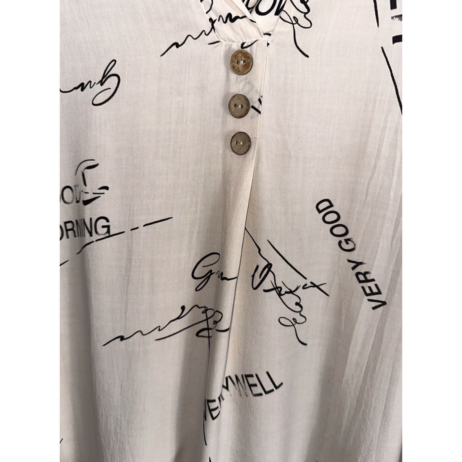 Vintage VINTAGE Pure Venice by Eternelle Women's Blouse Pullover S Off Beige Italy Fashion Size S / US 4 / IT 40 - 5 Thumbnail