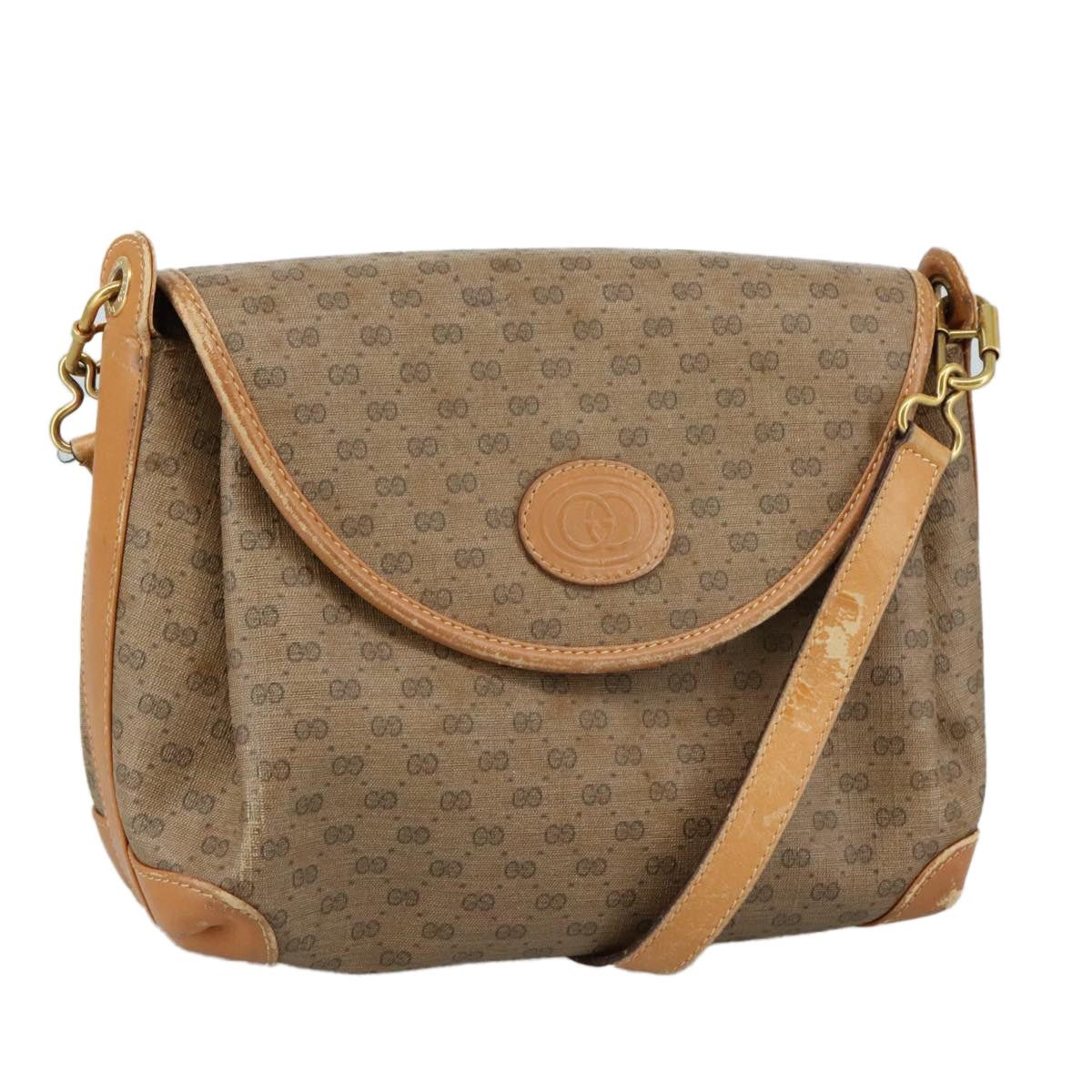 Gucci GUCCI Micro GG Supreme Shoulder Bag Pvc Beige Gold Size ONE SIZE - 1 Thumbnail