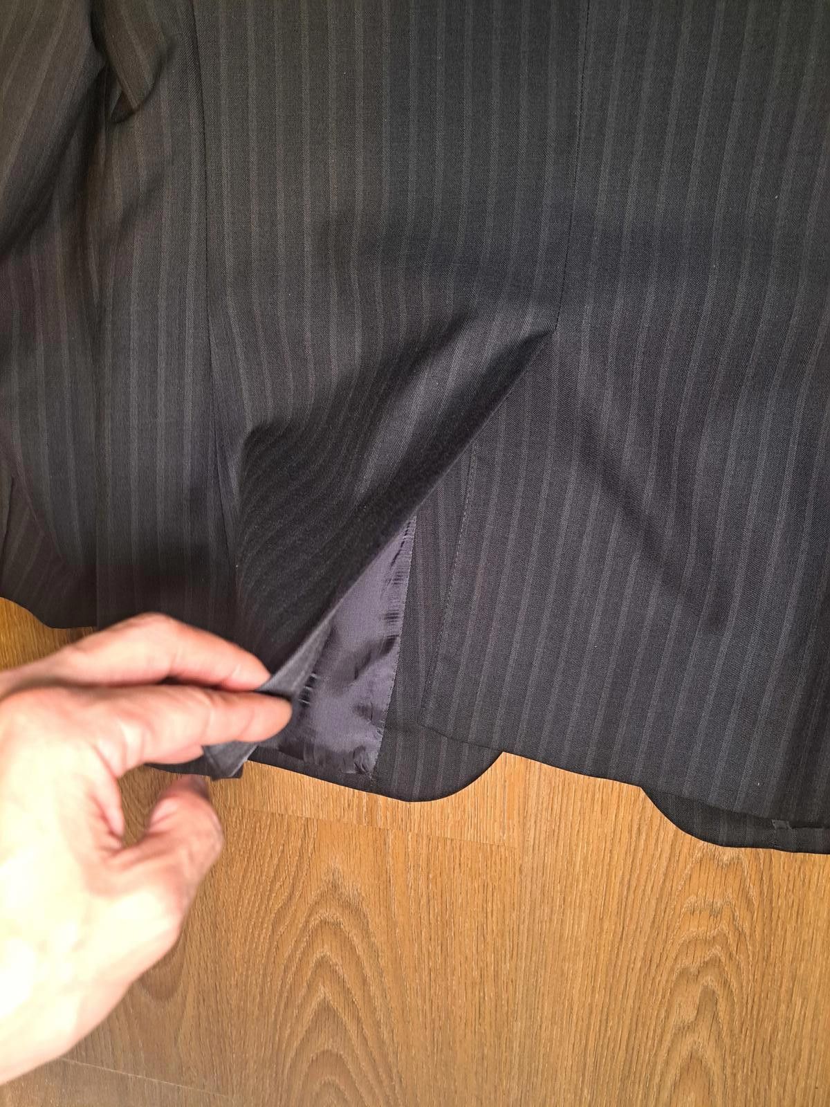 Jos. A. Bank Jos A Bank 2 Piece Suit 41R 34x29 Gray Striped Silk Wool Size 40R - 9 Thumbnail