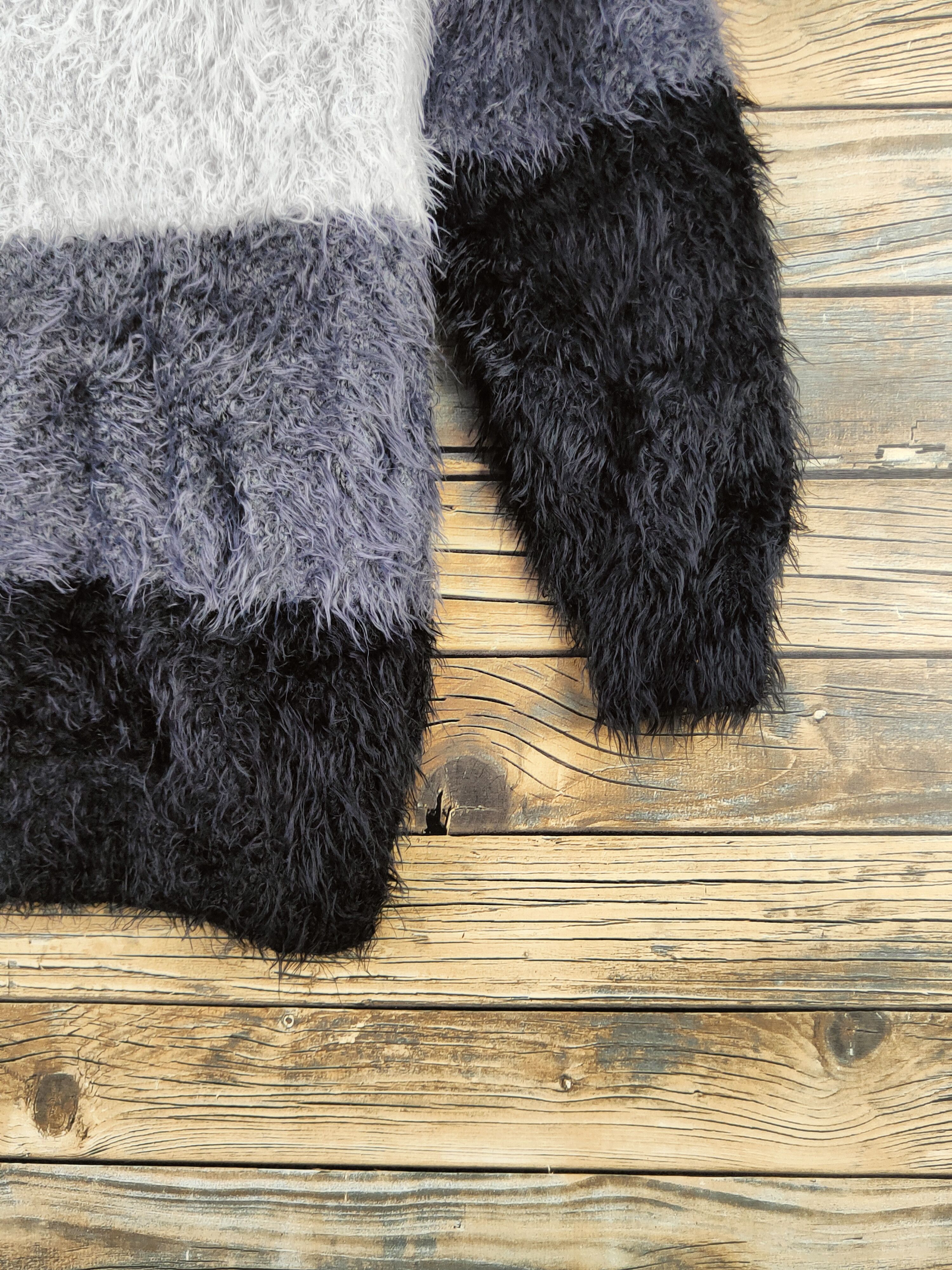 Japanese Brand DL Cecil McBee shaggy Fur Mohair Knitwear #46-1007 Size M / US 6-8 / IT 42-44 - 6 Thumbnail