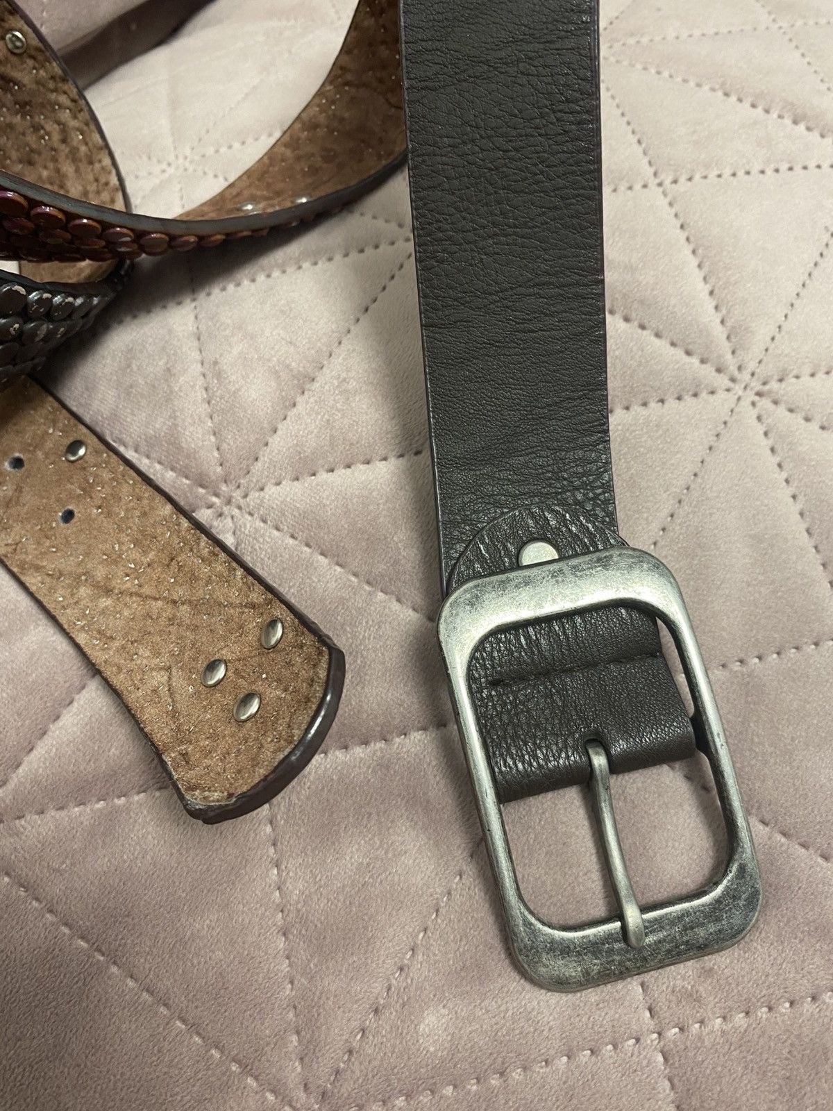 Japanese Brand × Vintage Belt vintage japanese distressed rhinestones simon style Size ONE SIZE - 6 Thumbnail