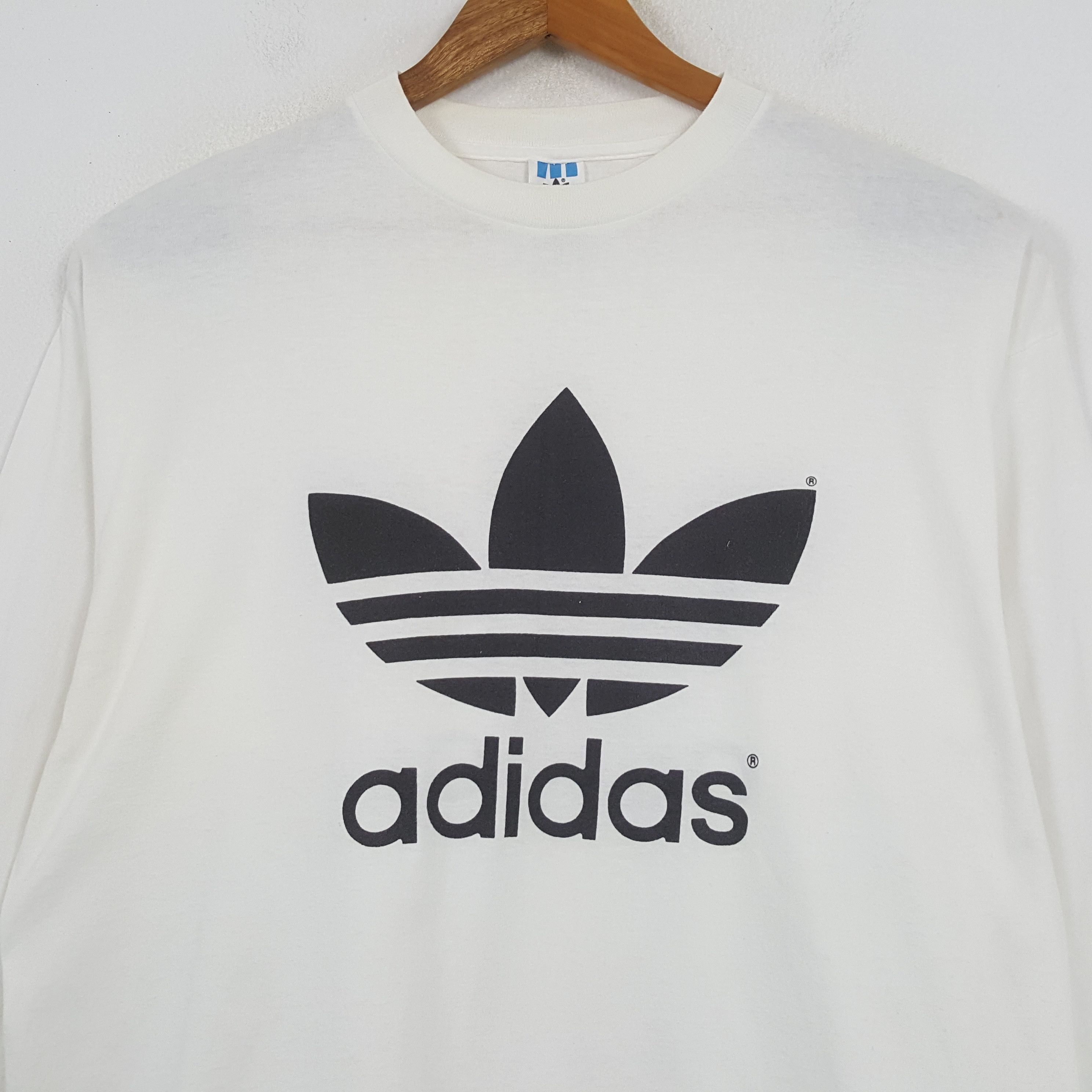 Adidas × Vintage Vintage ADIDAS Big Logo Sportswear T-shirt C285N75 Size US XL / EU 56 / 4 - 2 Thumbnail