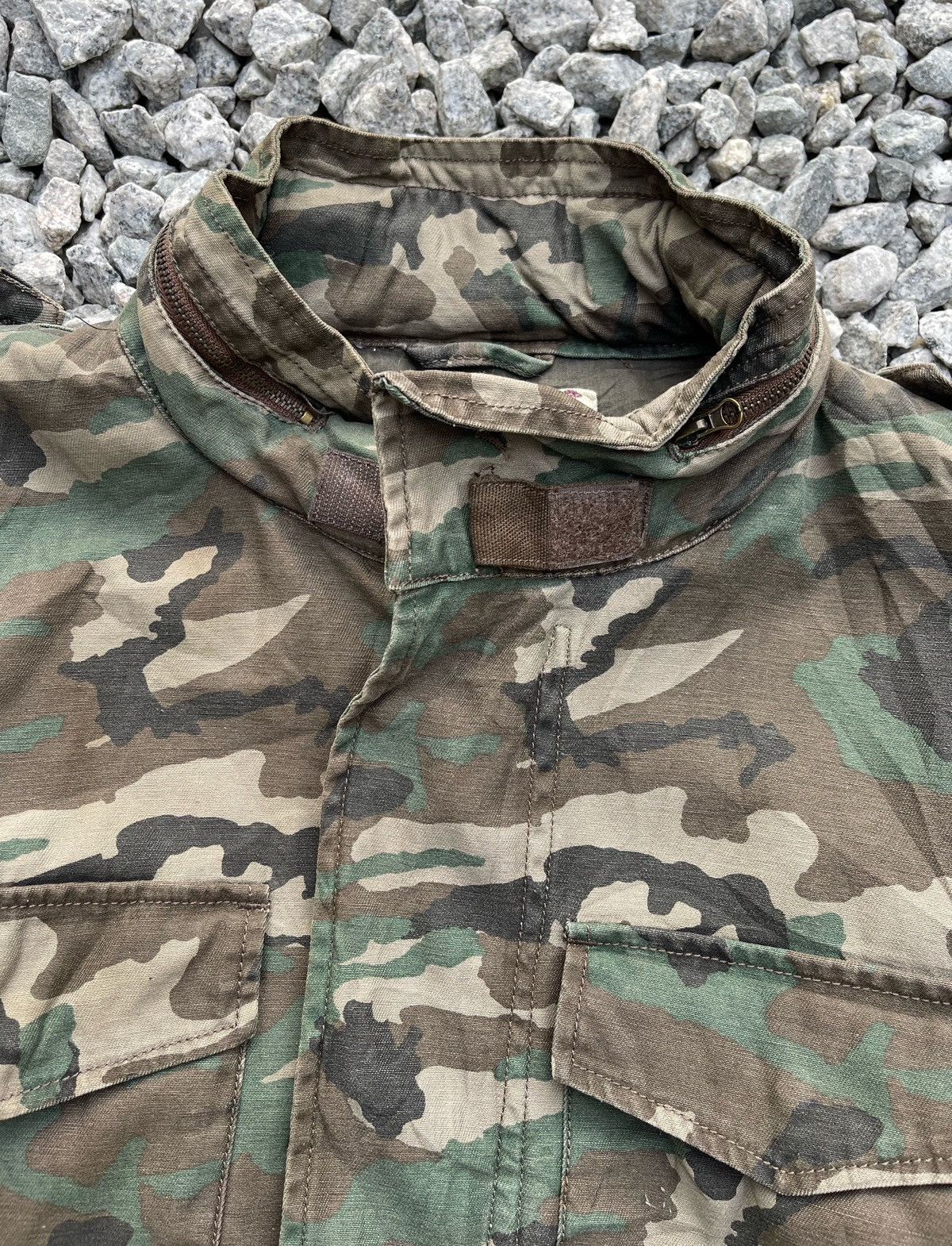 Japanese Brand × Vintage 🔥Vintage Real Crush Camo M-65 Woodland Field Jacket Size US M / EU 48-50 / 2 - 8 Thumbnail