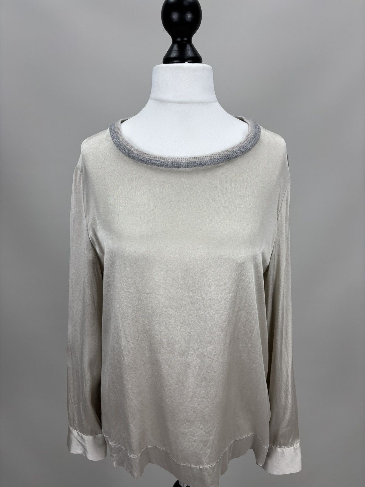 Peserico Womens blouse Peserico Size 46 Color Gray Size L / US 10 / IT 46 - 2 Thumbnail