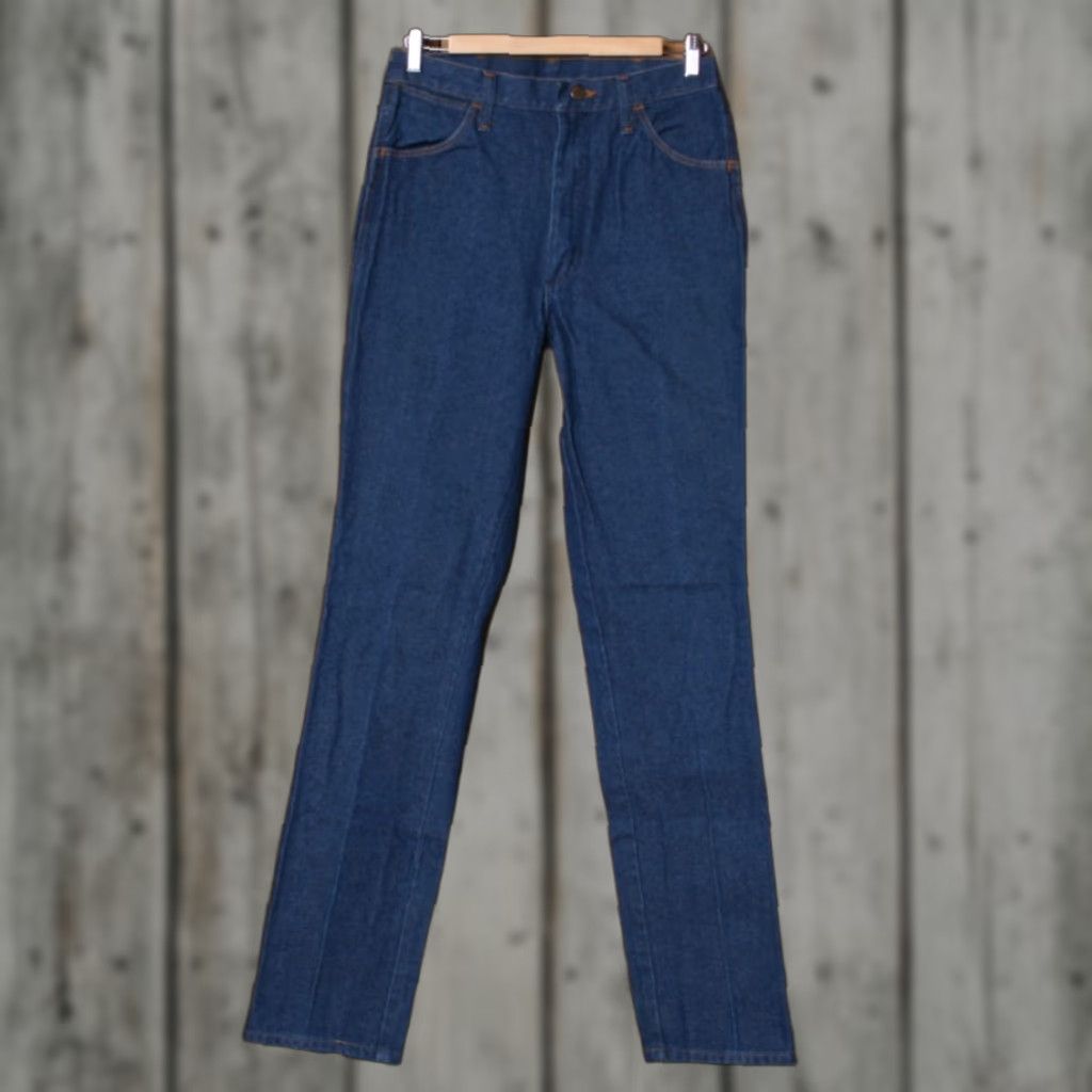 Wrangler VINTAGE Wrangler Slim Fit Straight Leg Jeans - 28x35 - Made in USA - Blue - Denim - Mens - 28x35 - Zip Closure Size US 28 / EU 44 - 1 Thumbnail