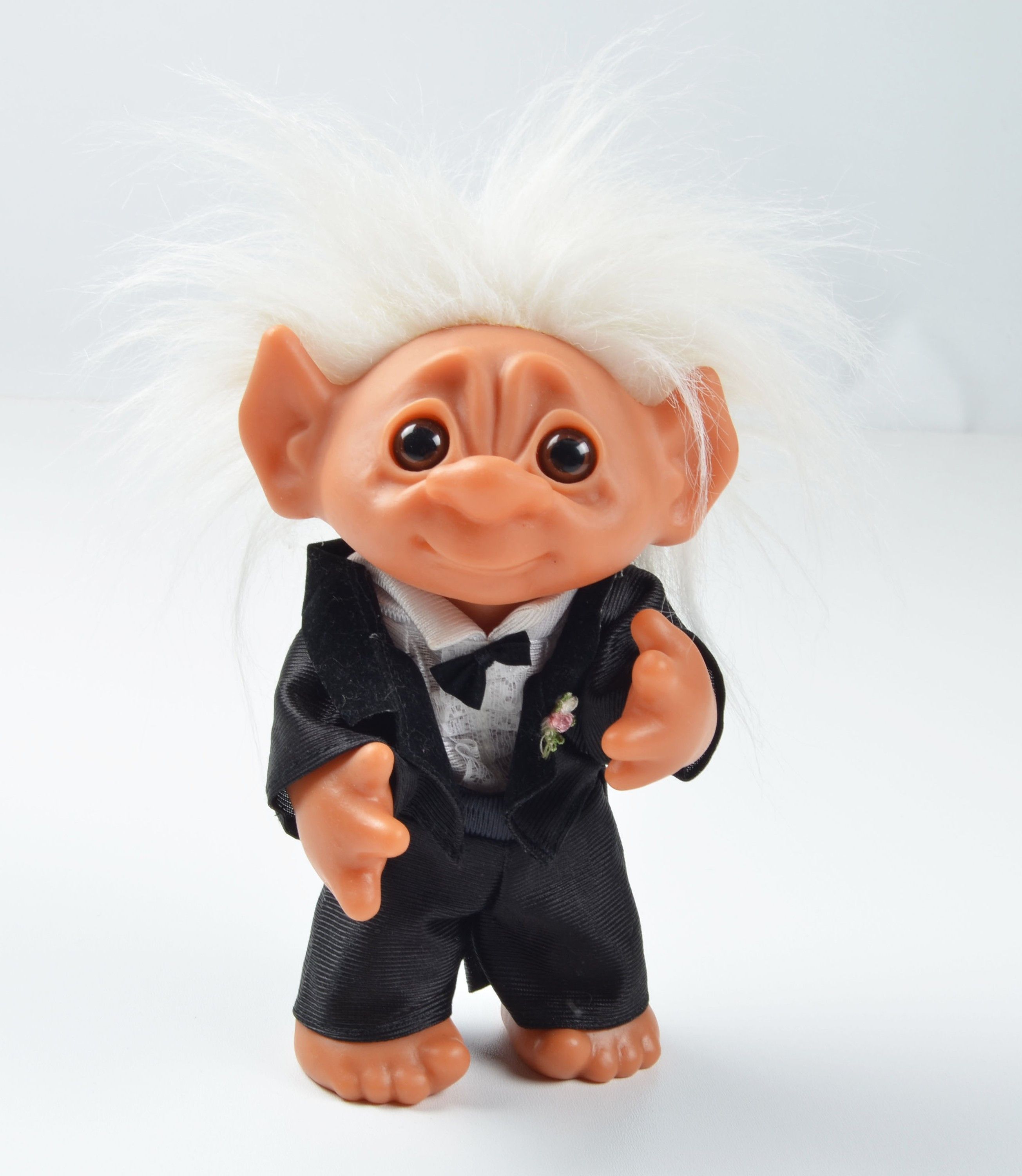 Vintage Thomas Dam 1977 Rare Troll Doll Tuxedo