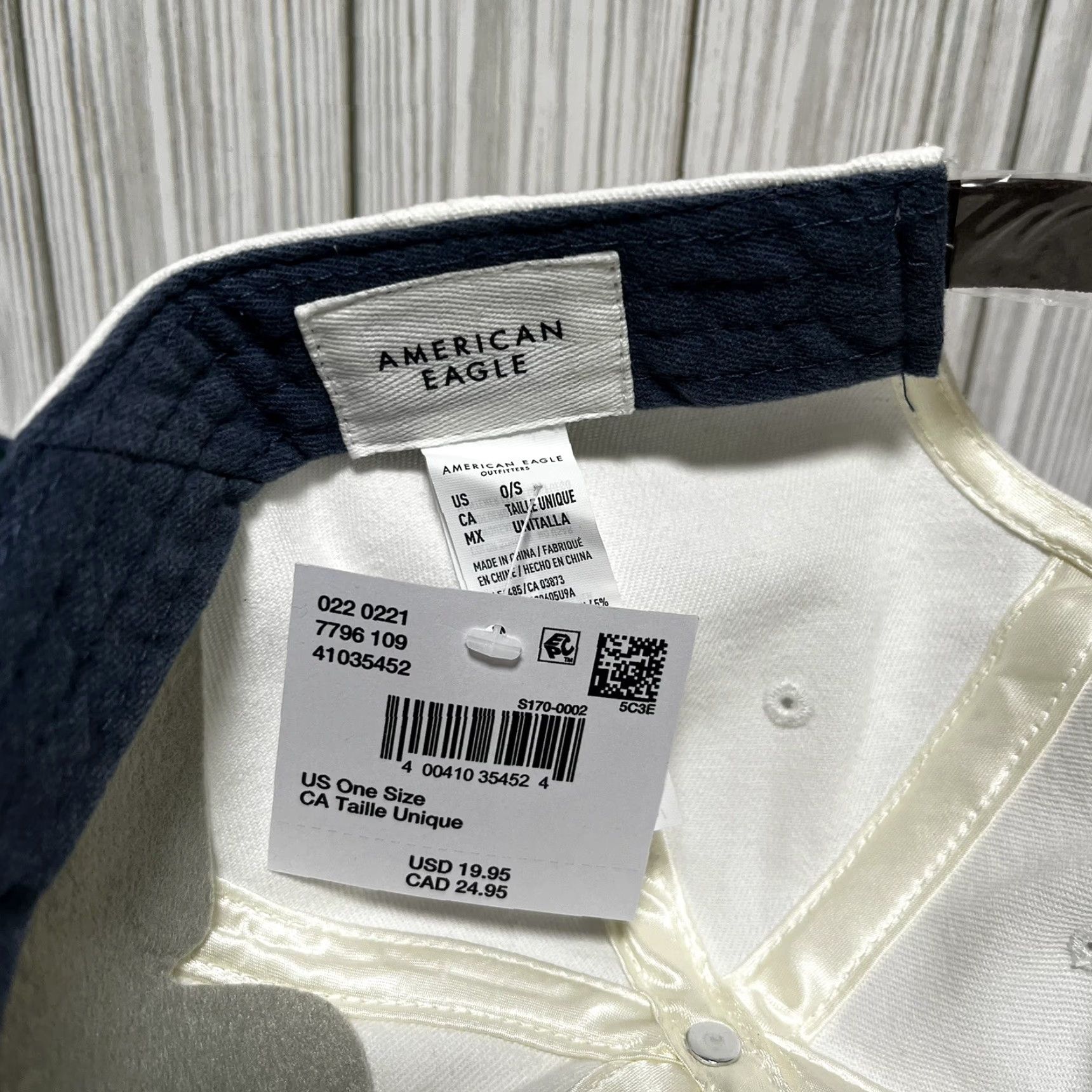 American Eagle Outfitters Team USA Hat Cap American Eagle Outfitters Strap Back Mens White Satin Under NWT Size ONE SIZE - 6 Thumbnail