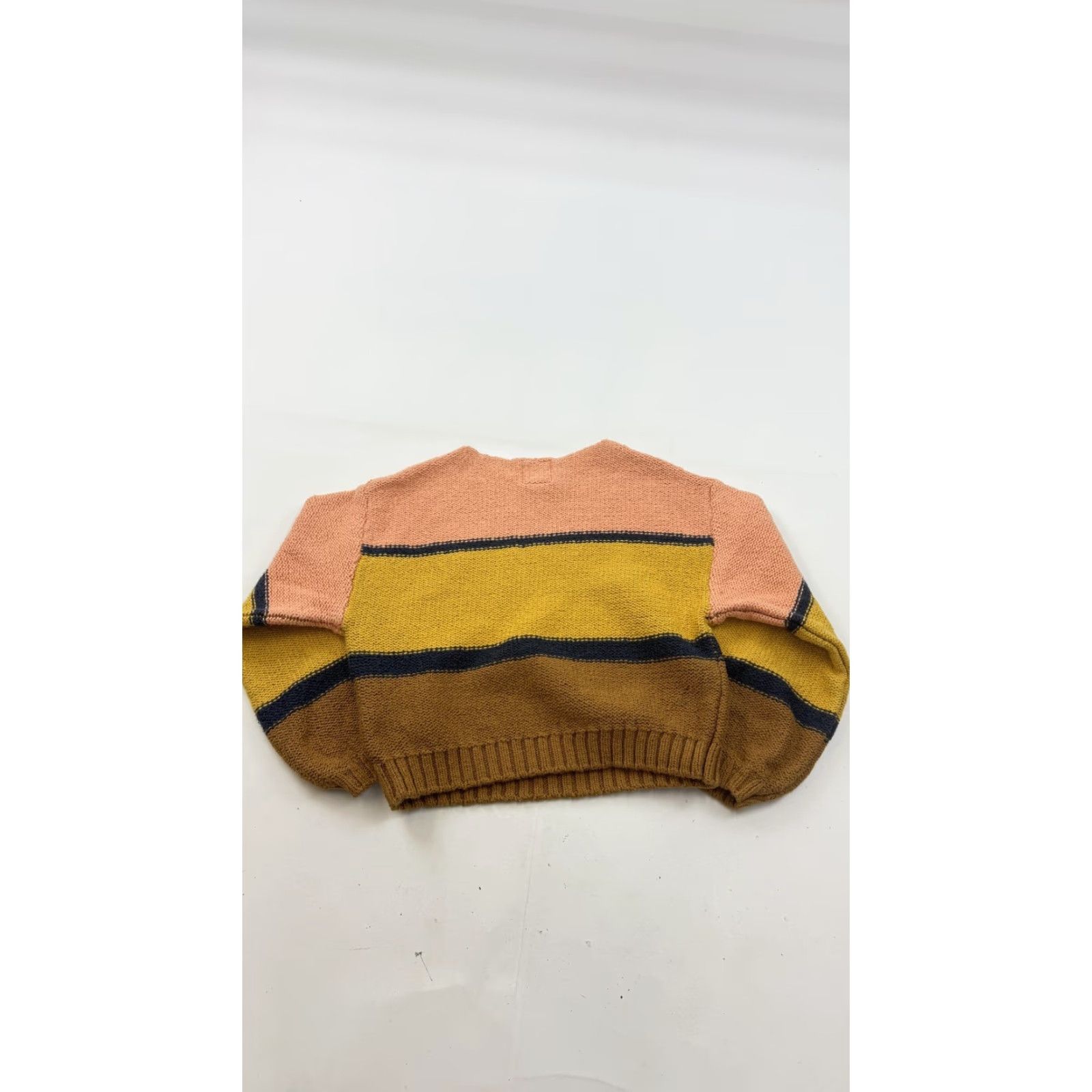 Billabong Billabong Sweater Womens Medium Multicolor Stripe Knit Pullover Cropped Crewneck Size M / US 6-8 / IT 42-44 - 6 Thumbnail