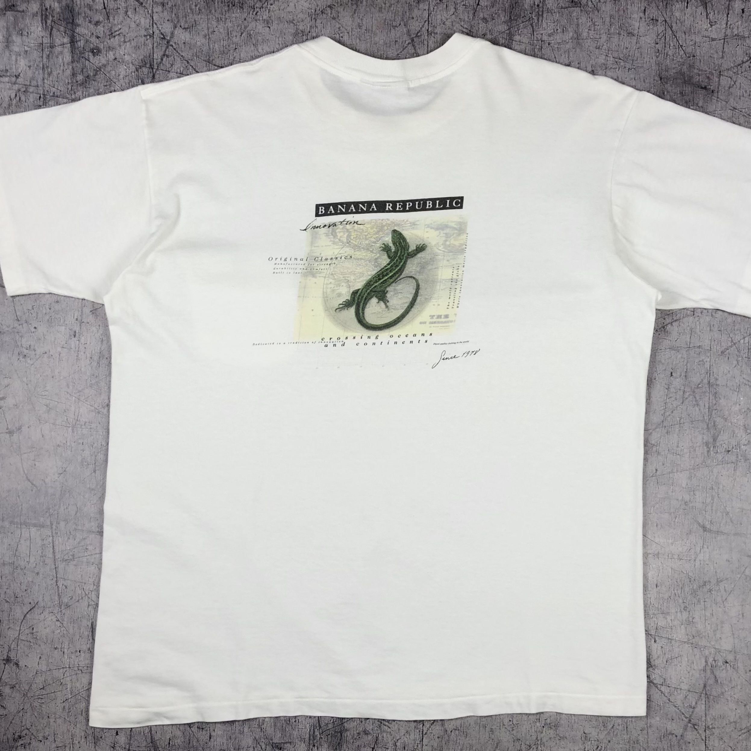 Banana Republic Banana Republic Lizard Graphic USA Tee Size US M / EU 48-50 / 2 - 1 Thumbnail