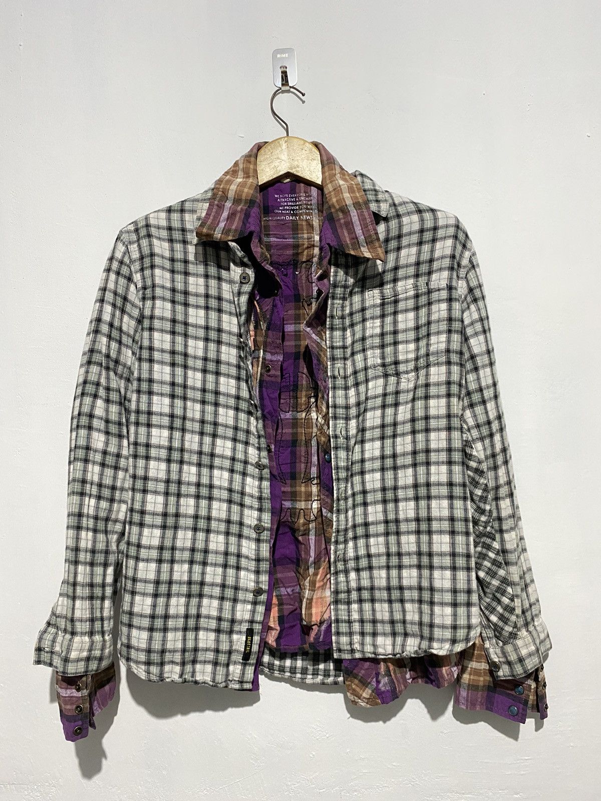PPFM 1/1 Blue tail Double Layers skull flanel Shirts Size US S / EU 44-46 / 1 - 1 Thumbnail