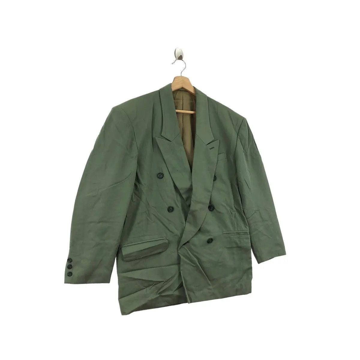 Vintage Vintage YA KURAUDO JAPAN Designer Double Breasted Blazer Size 42R - 4 Thumbnail