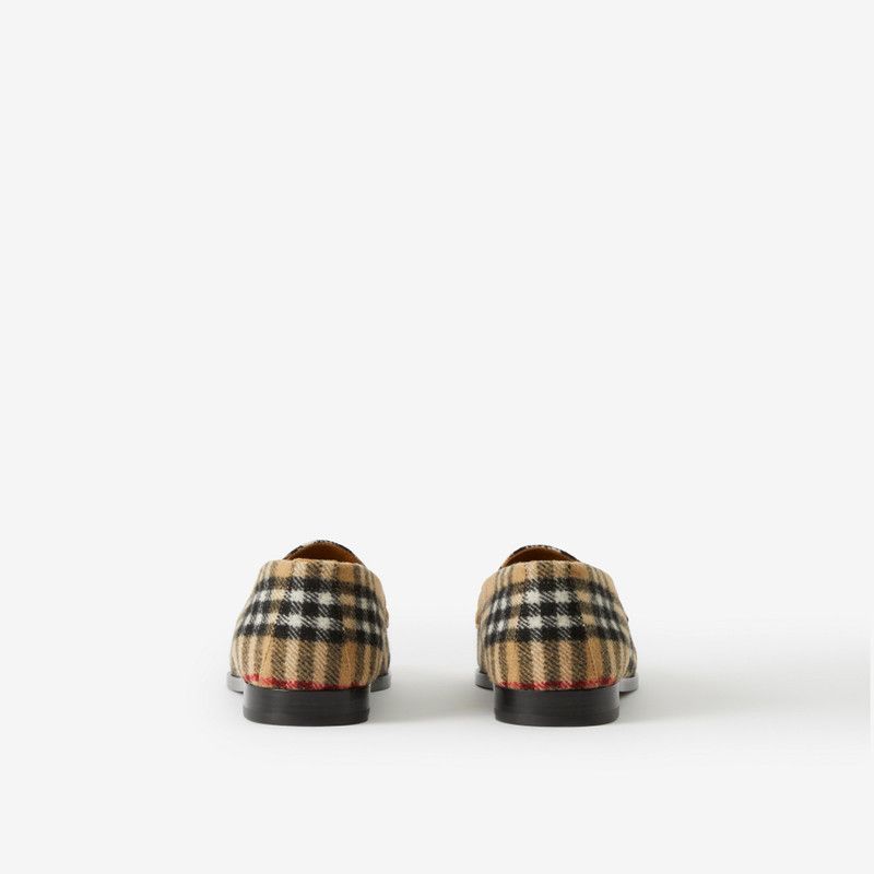 Burberry os11x0226 Hackney Checked Wool Loafers In Multicolor Size US 8.5 / EU 41-42 - 3 Thumbnail