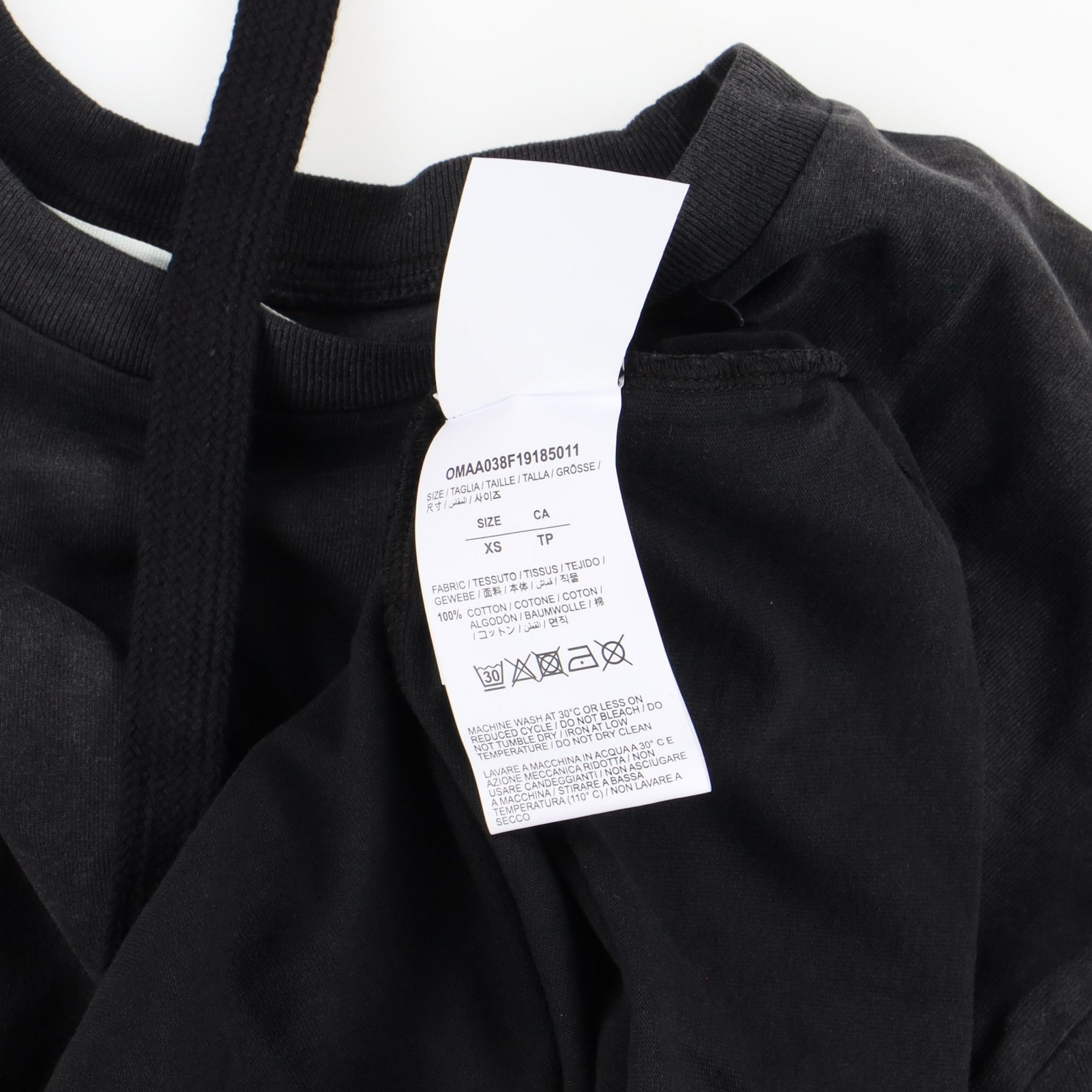 Off-White Washed Black Embroidered Scribble Arrows Oversized T-Shirt Size US XS / EU 42 / 0 - 7 Thumbnail