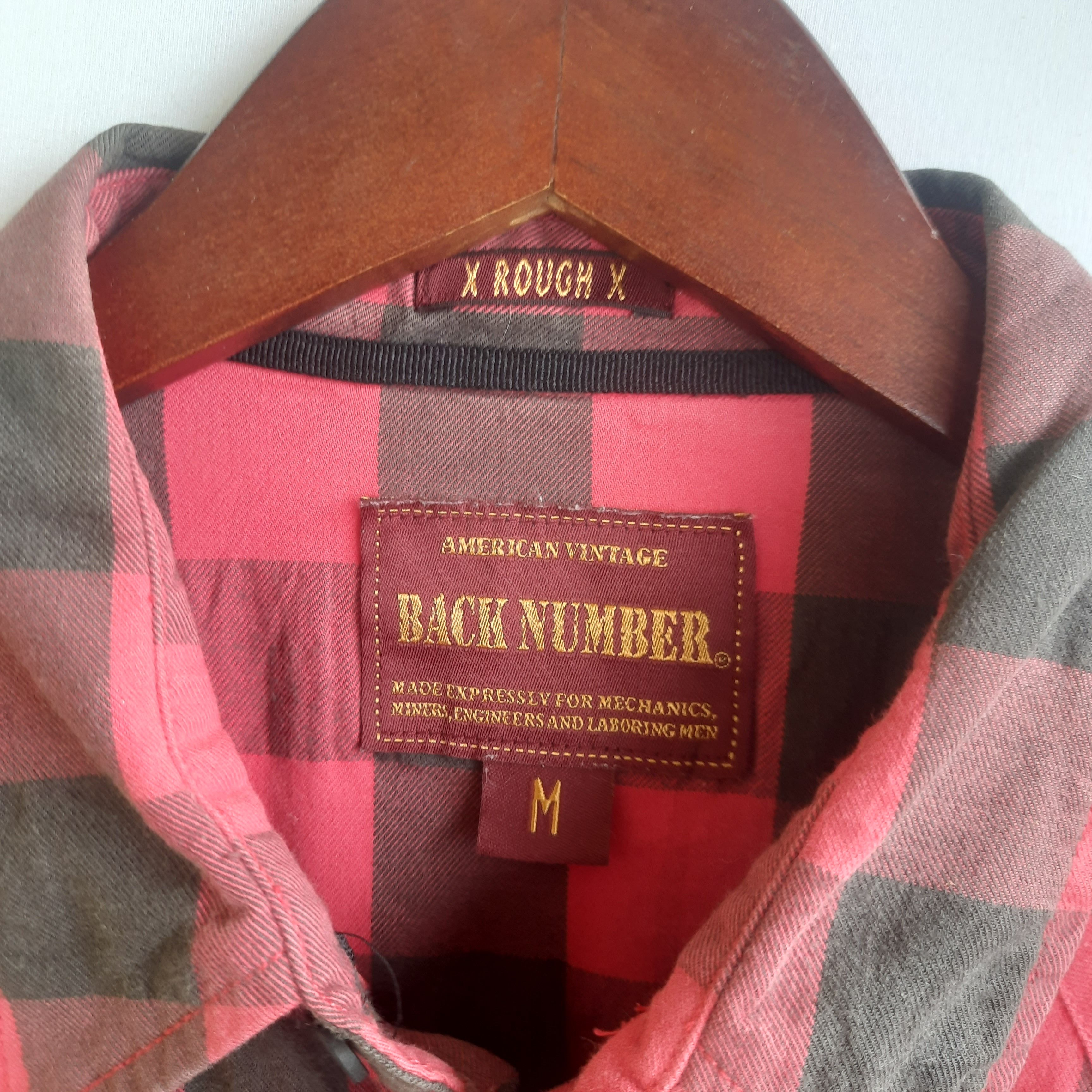 Japanese Brand Back Number x Rough Plaid Shirts Size US M / EU 48-50 / 2 - 5 Thumbnail