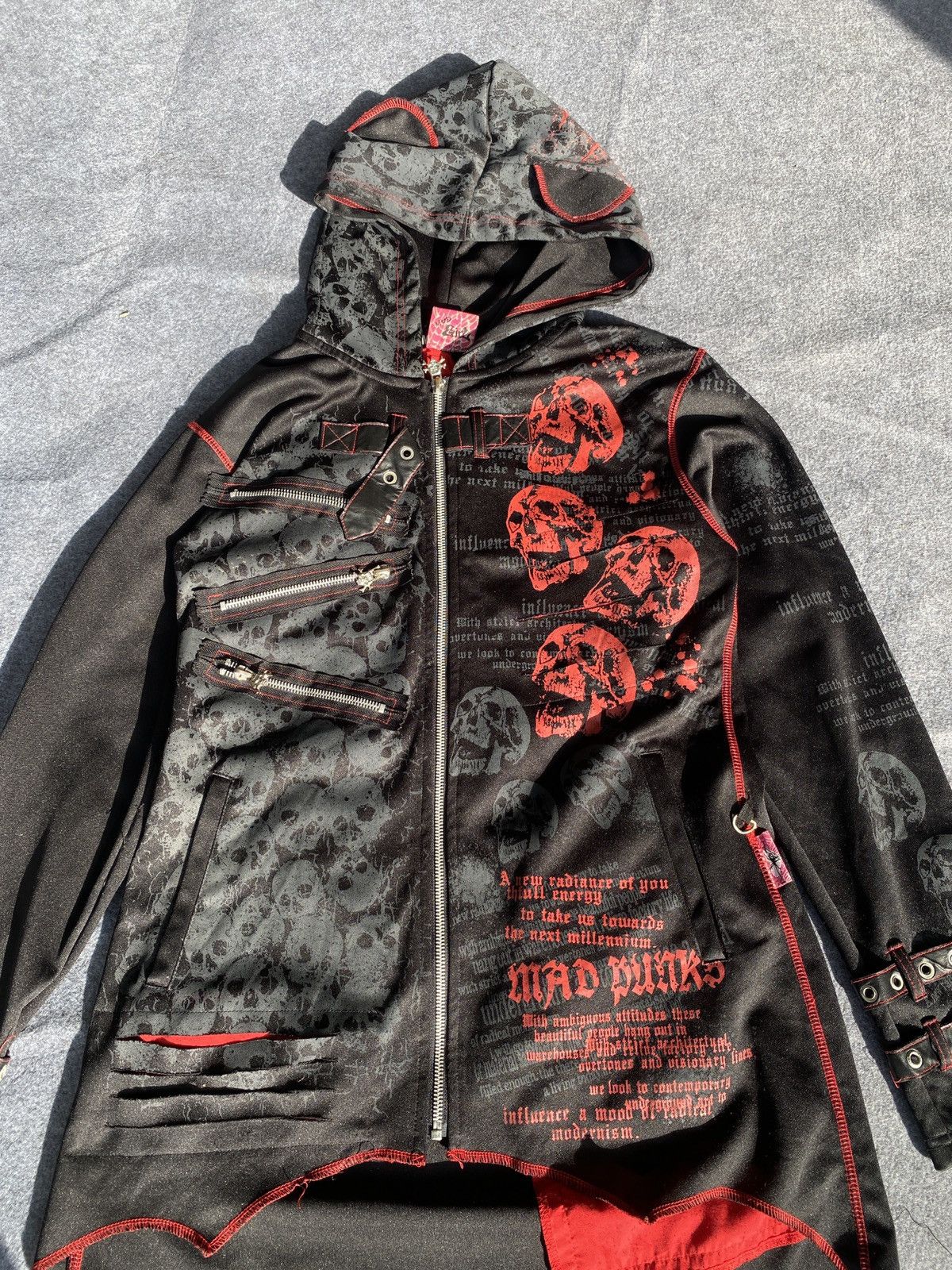 Issey Miyake Vintage mad punk gothic jacket Size M / US 6-8 / IT 42-44 - 8 Thumbnail
