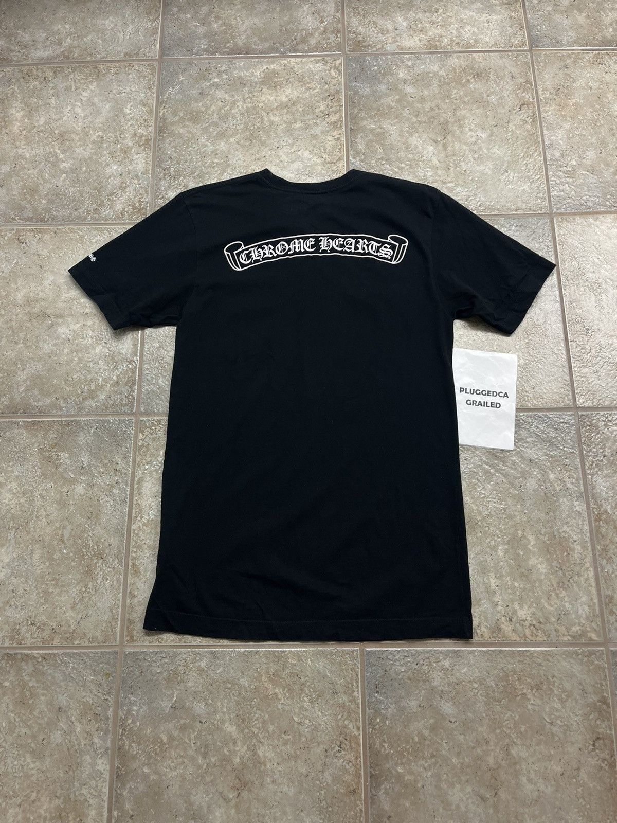 Chrome Hearts Chrome Hearts Scroll Logo Tee Black | Grailed