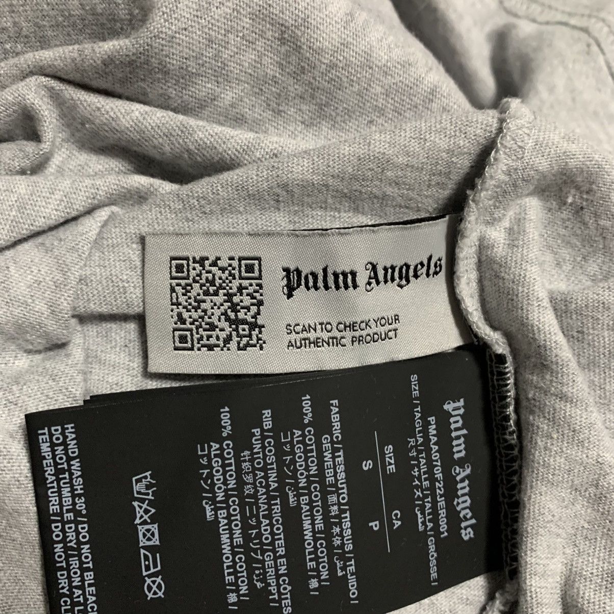 Palm Angels Palm Angels Small Logo Classic Grey Tee Size US S / EU 44-46 / 1 - 6 Thumbnail