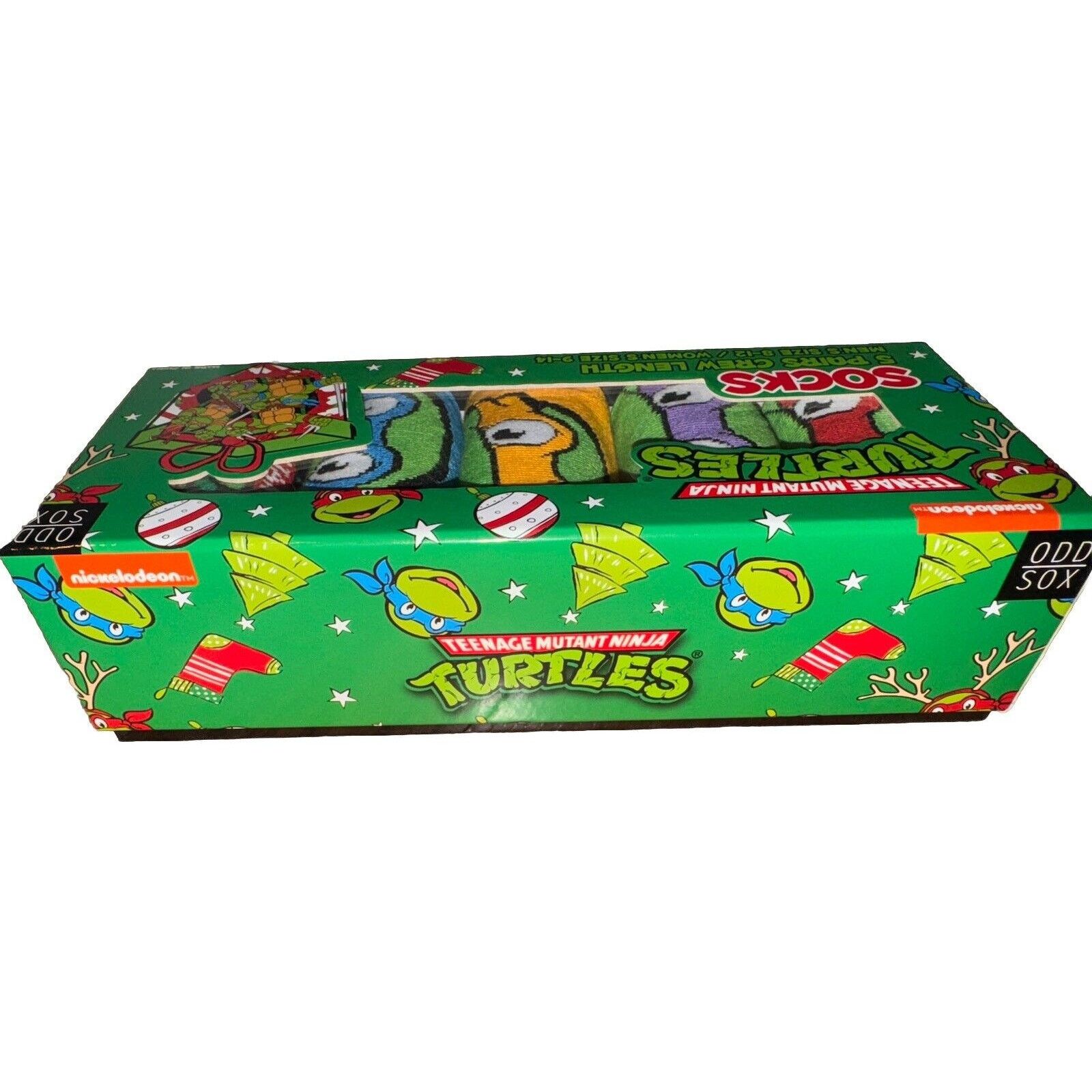 The Unbranded Brand Christmas 5-Pack Odd Sox Teenage Mutant Ninja Turtle Sz 8-12 Size ONE SIZE - 4 Thumbnail
