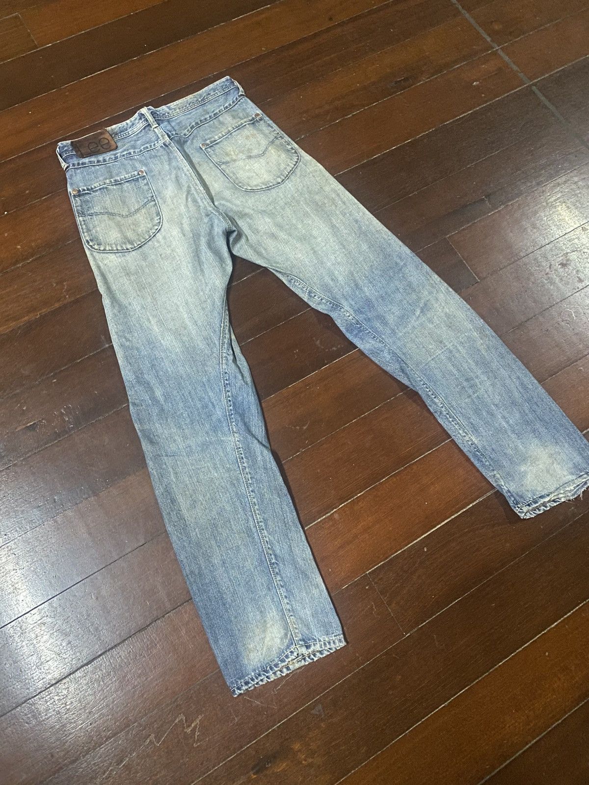 Lee Repro Vintage 50s Lee Jeans Sanforized mud wash distressed Size US 33 - 14 Thumbnail