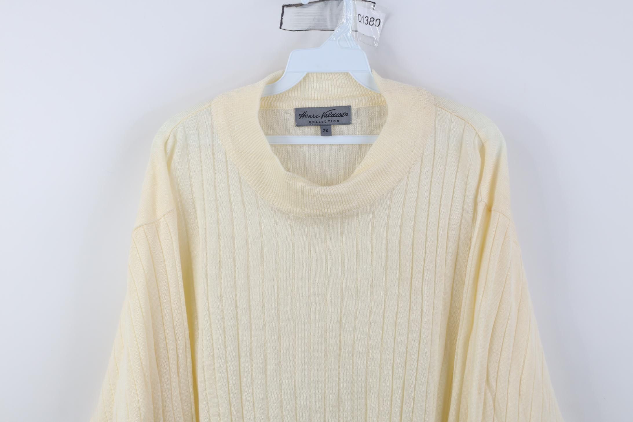 Vintage Deadstock Vintage 90s Streetwear Knit Mock Neck Sweater Size US XXL / EU 58 / 5 - 2 Thumbnail