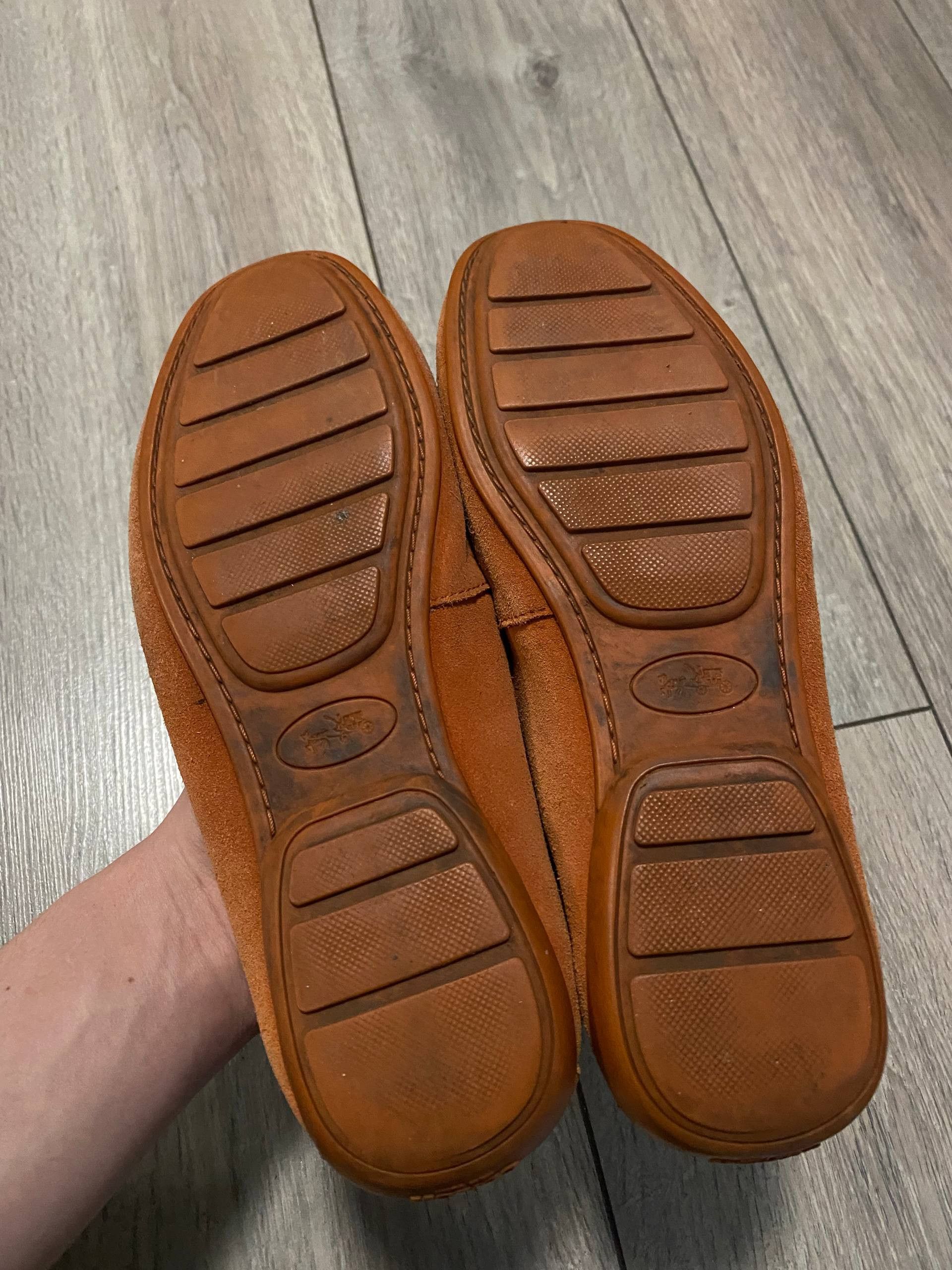 Coach Coach Loafers Suede Orange Ballet Flats Mini Logo Size US 7.5 / IT 37.5 - 7 Thumbnail