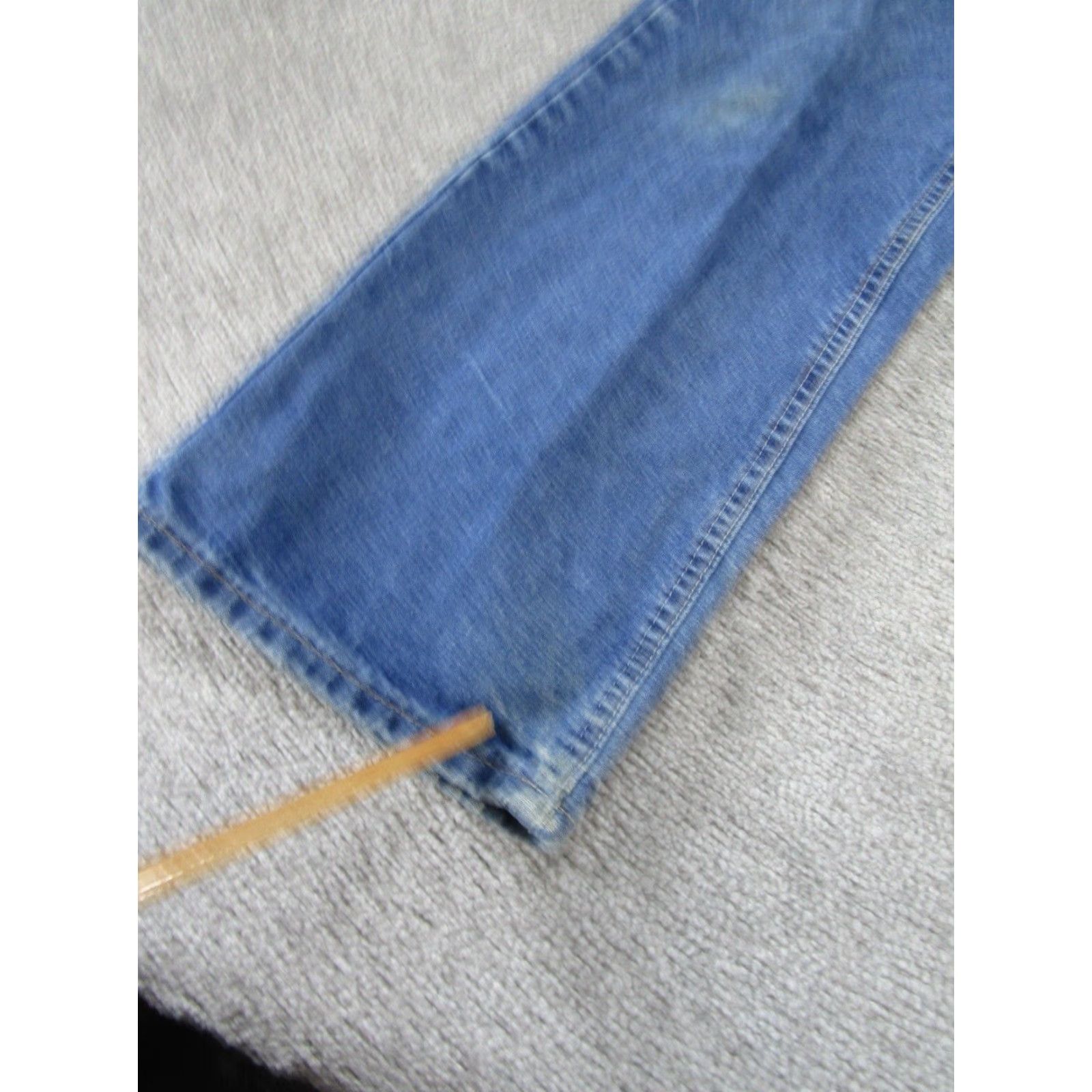Vintage CAT Jeans 2112 Denim 30W 29L Mens Regular Blue Flame Resistant ATPV 16.0 Straight 30x29 - Preowned Burn Jeans CAT Brand Mens Jeans Blue 30x29 Size US 30 / EU 46 - 3 Thumbnail