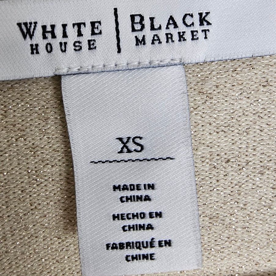 White House Black Market White House Black Market Metallic Cardigan Sweater XS Snap Size XS / US 0-2 / IT 36-38 - 6 Thumbnail