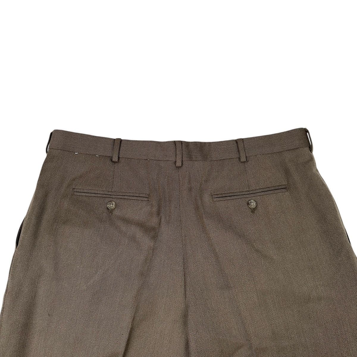 J.Crew JCrew Pants Mens 38x32 Brown 100% Wool Suit Slacks Tapered Size 38R - 3 Thumbnail