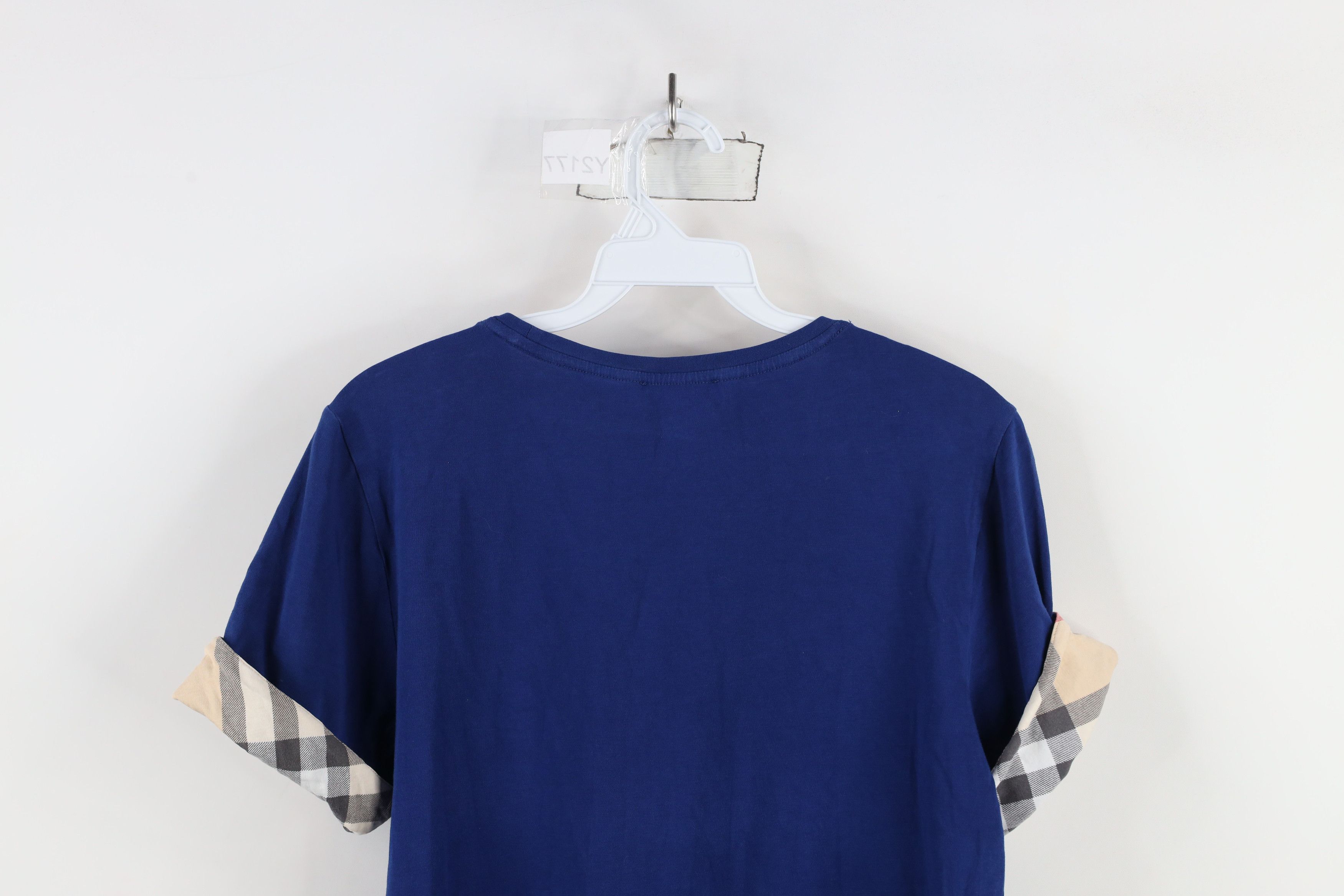 Burberry × Vintage Burberry Brit Novacheck Plaid Short Sleeve T-Shirt Blue Size XL / US 12-14 / IT 48-50 - 10 Thumbnail