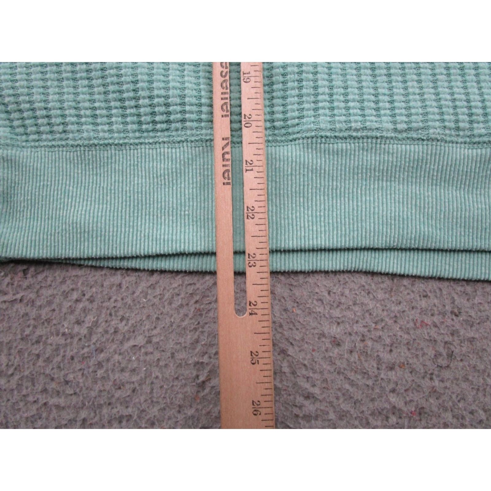 American Eagle Outfitters American Eagle Thermal Waffle Knit Pullover Oversized Sweatshirt XS Blue Size XS / US 0-2 / IT 36-38 - 6 Thumbnail
