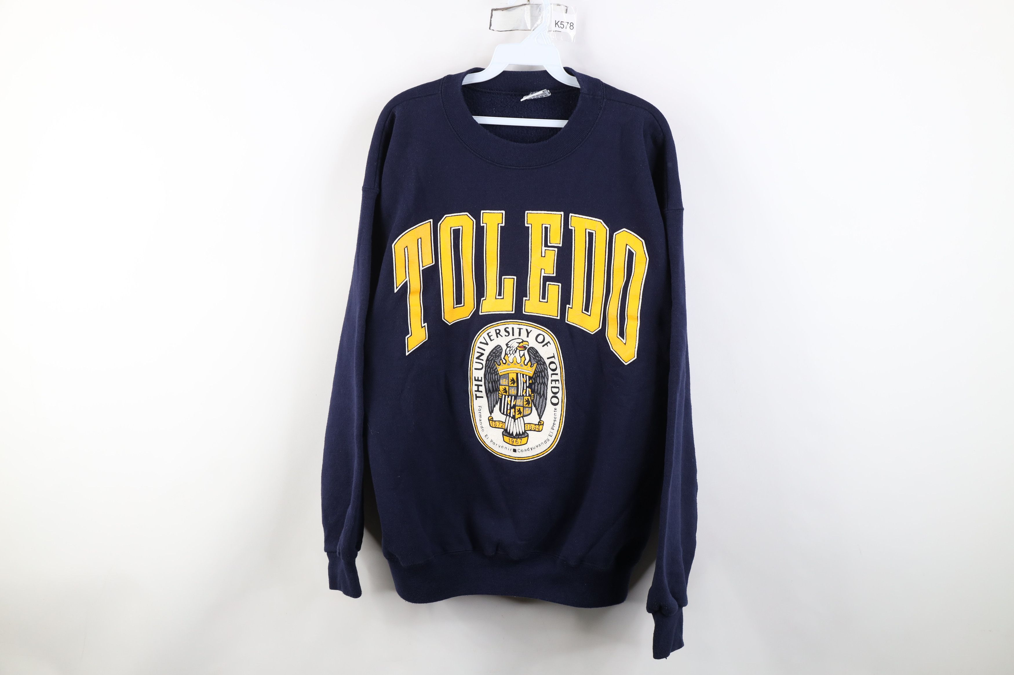 Vintage Vintage 90s Heavyweight University of Toledo Sweatshirt Size US XL / EU 56 / 4 - 1 Thumbnail