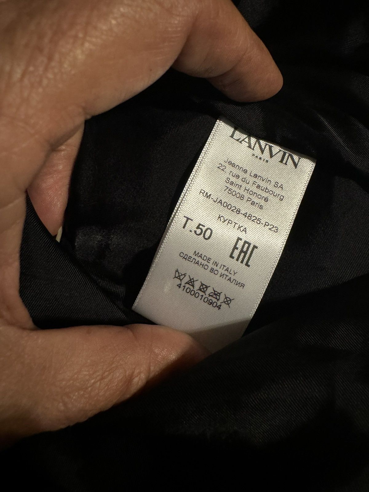 Lanvin Lanvin curb jacket grey shark size L NWT Size US L / EU 52-54 / 3 - 11 Thumbnail