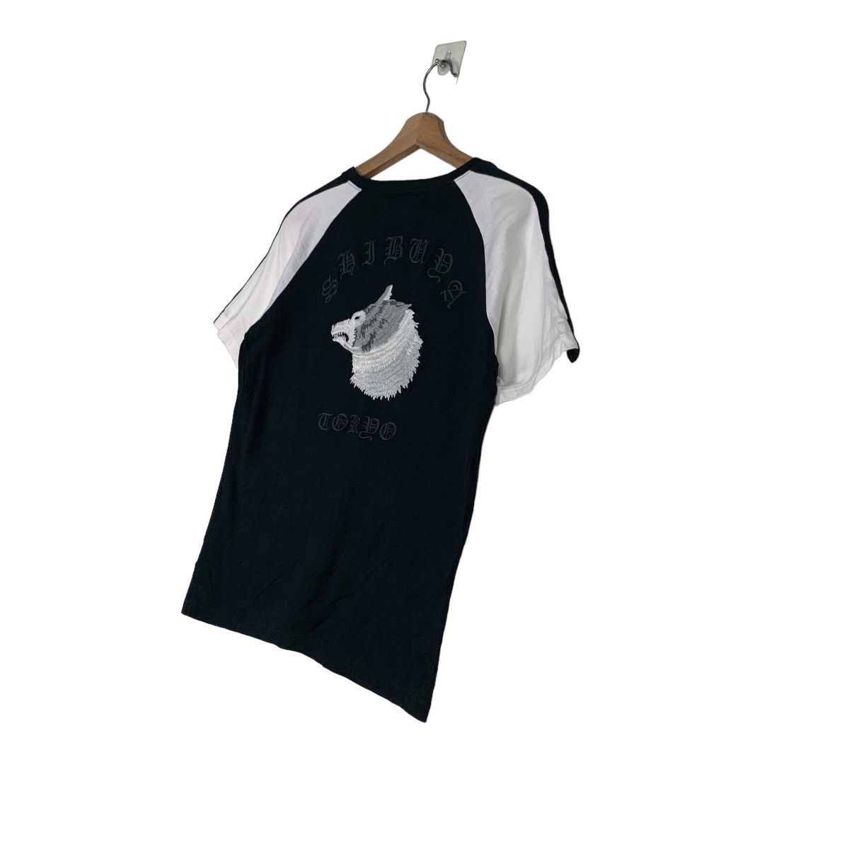 Japanese Brand PULP SYIBUYA TOKYO WOLF EMBROIDERY LOGO TEES #0188-C9 Size US S / EU 44-46 / 1 - 2 Thumbnail
